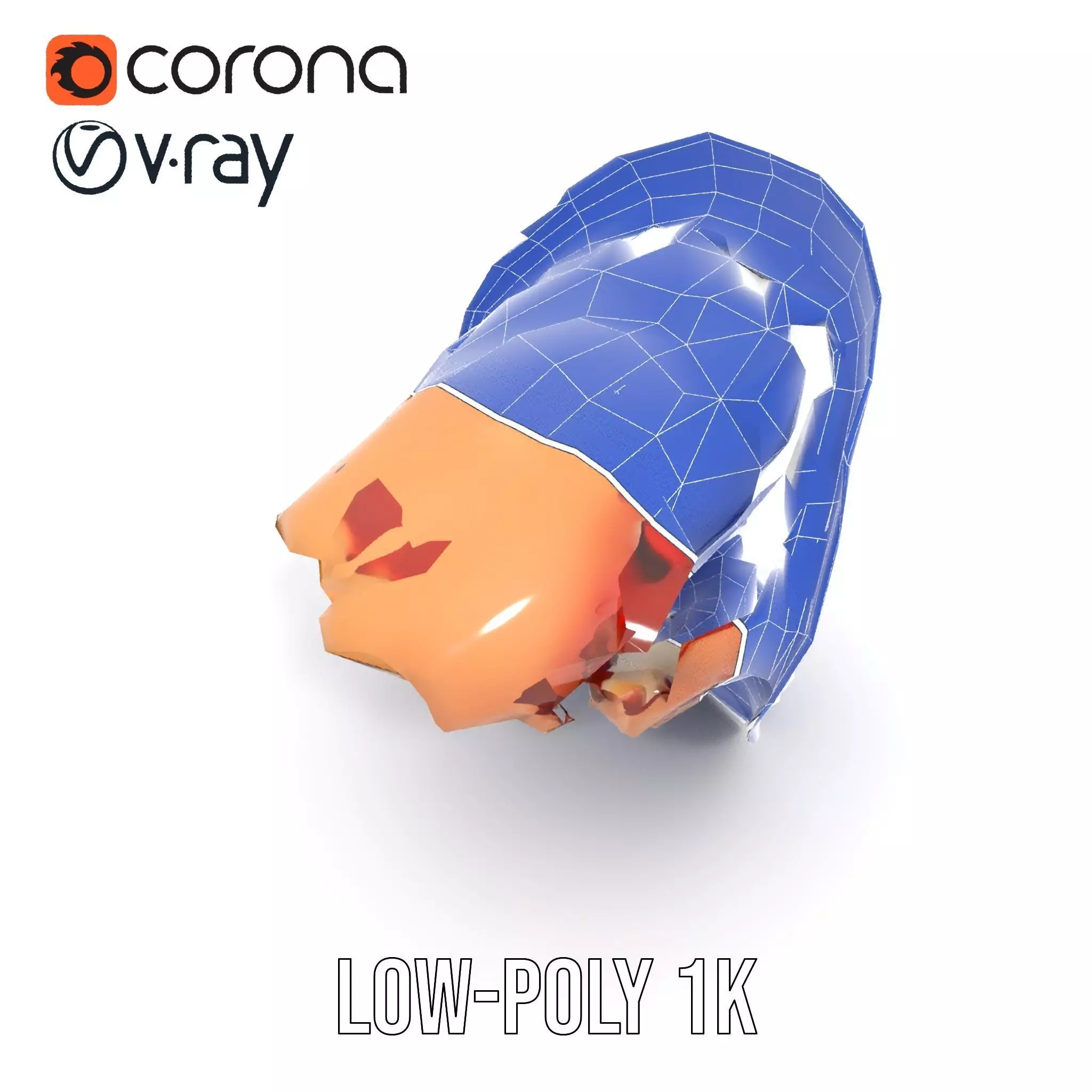 Realistic Human Mouth model pack Low-poly 3D model_14