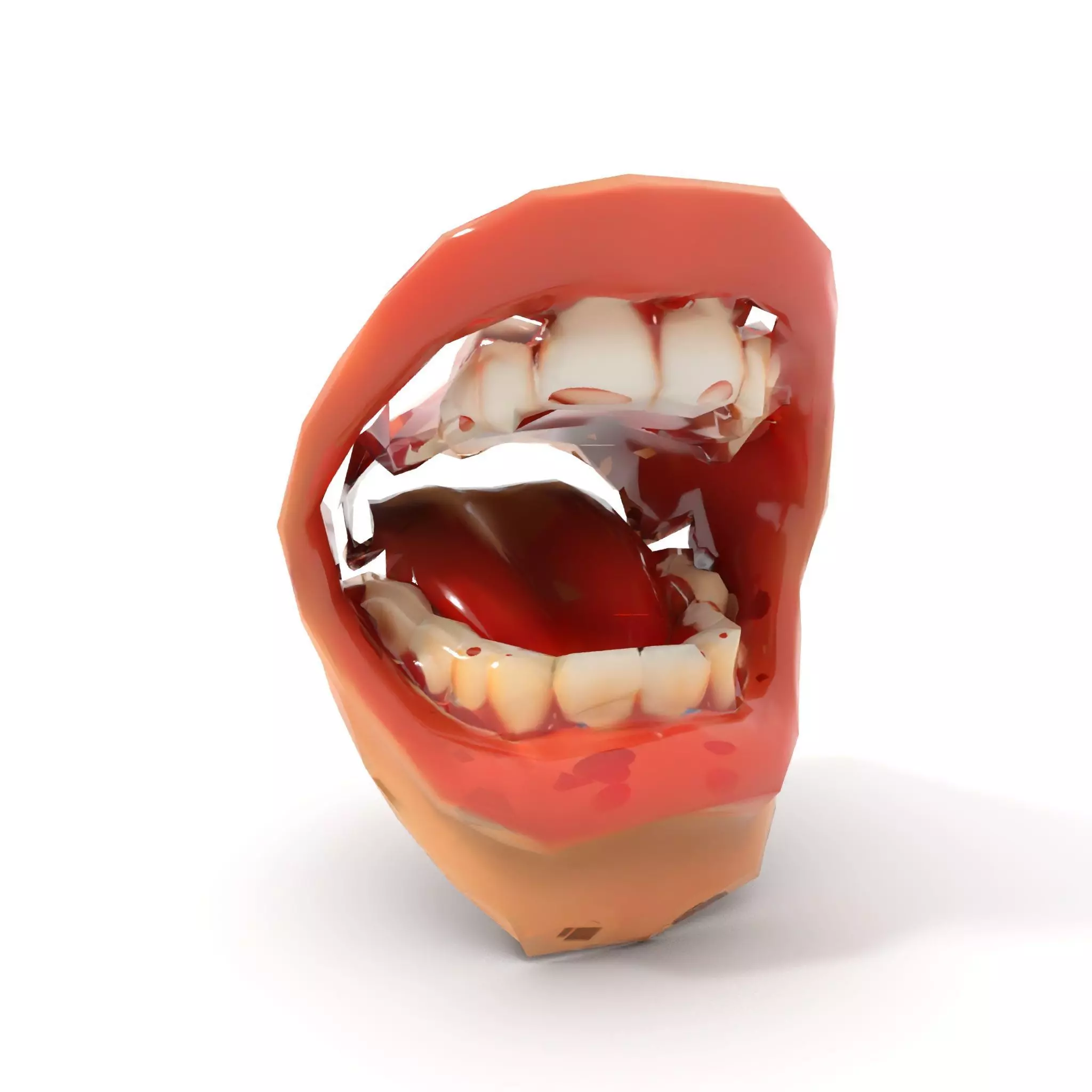 Realistic Human Mouth model pack Low-poly 3D model_25