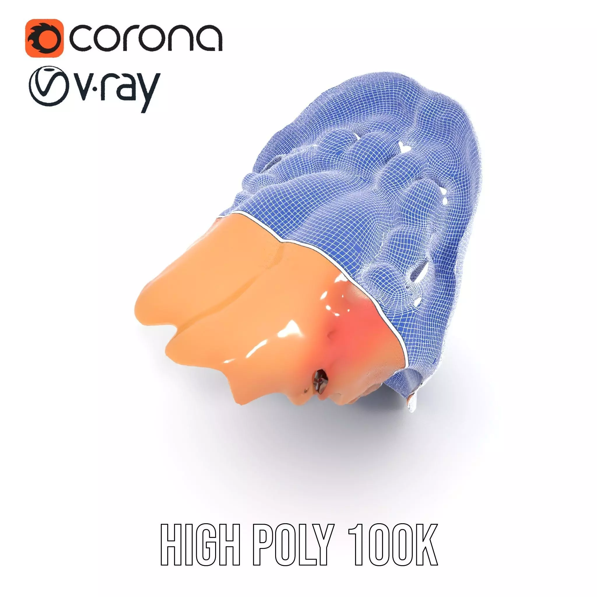 Realistic Human Mouth model pack Low-poly 3D model_33