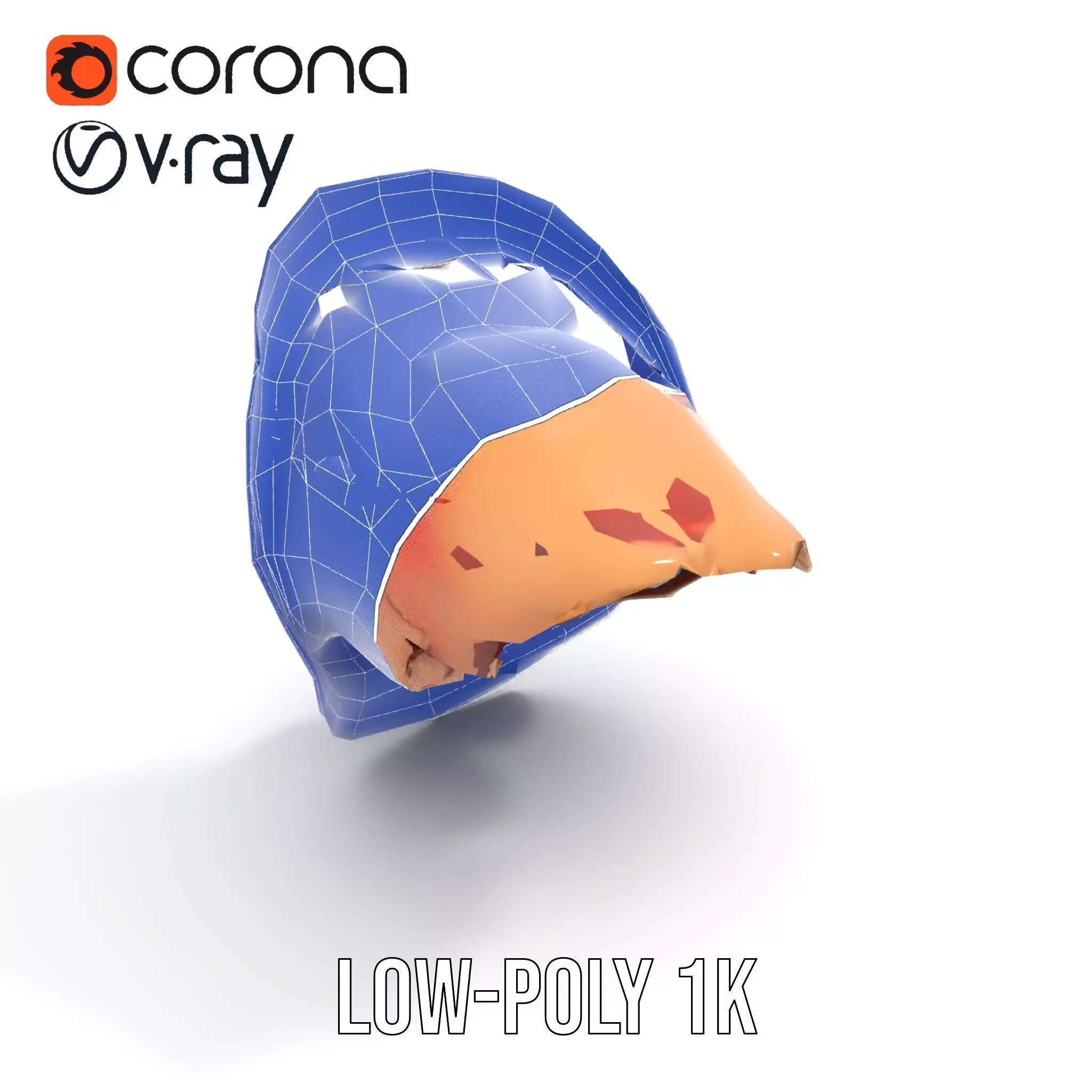 Realistic Human Mouth model pack Low-poly 3D model_16