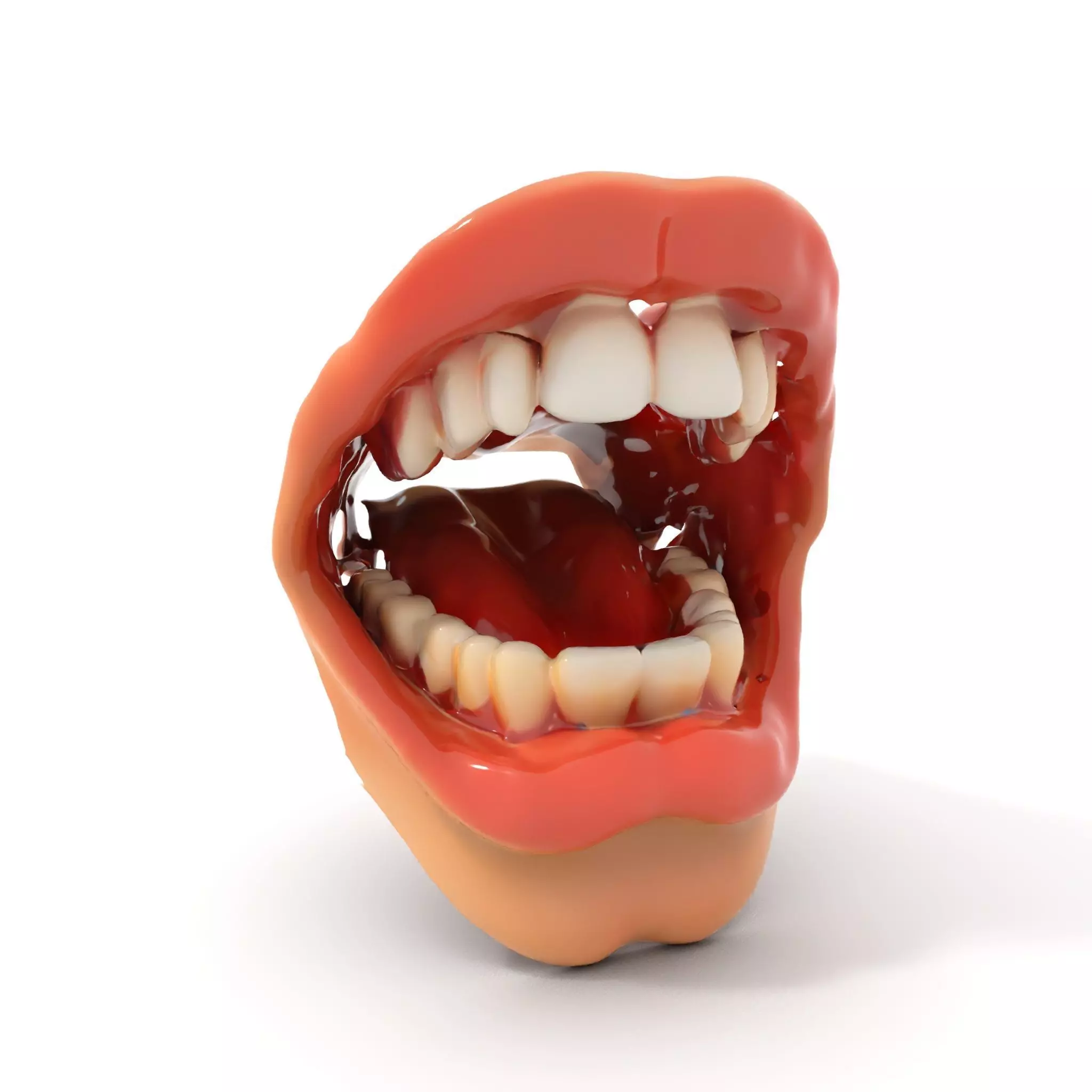 Realistic Human Mouth model pack Low-poly 3D model_0