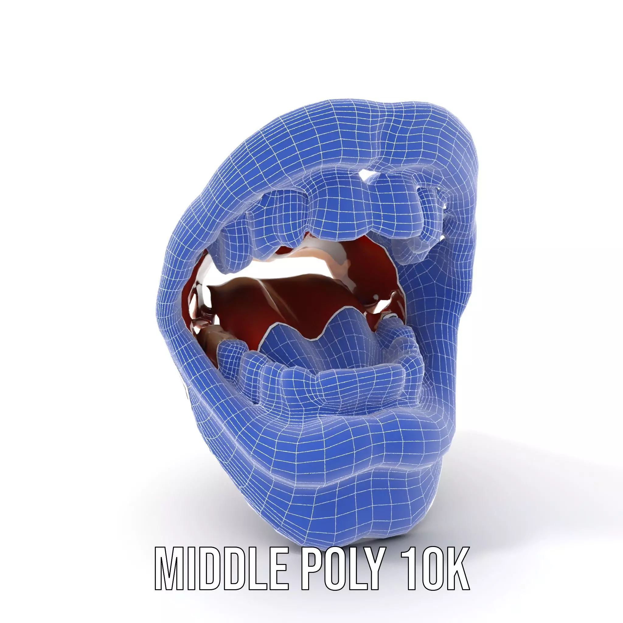 Realistic Human Mouth model pack Low-poly 3D model_15