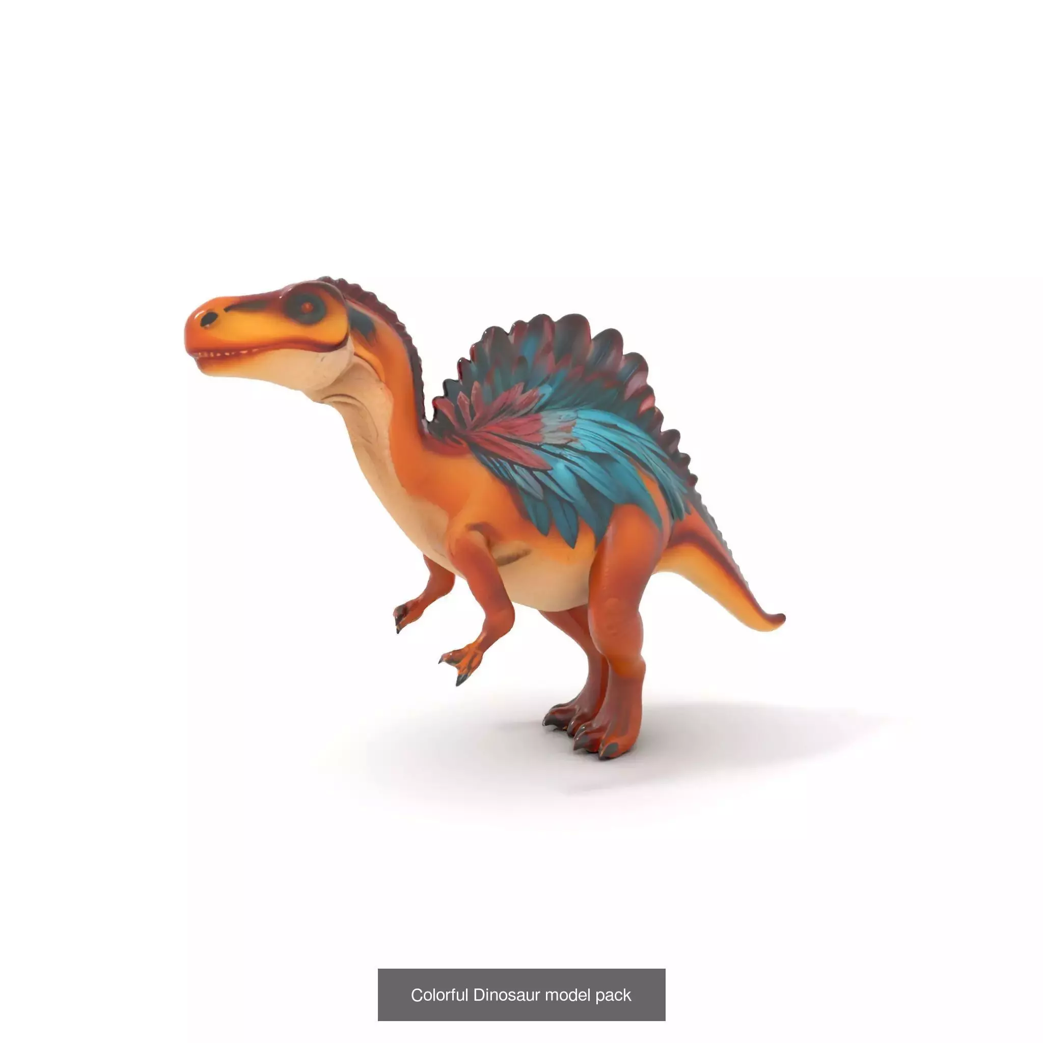 Feathered Dinosaurs Pack 3D Model Collection_24