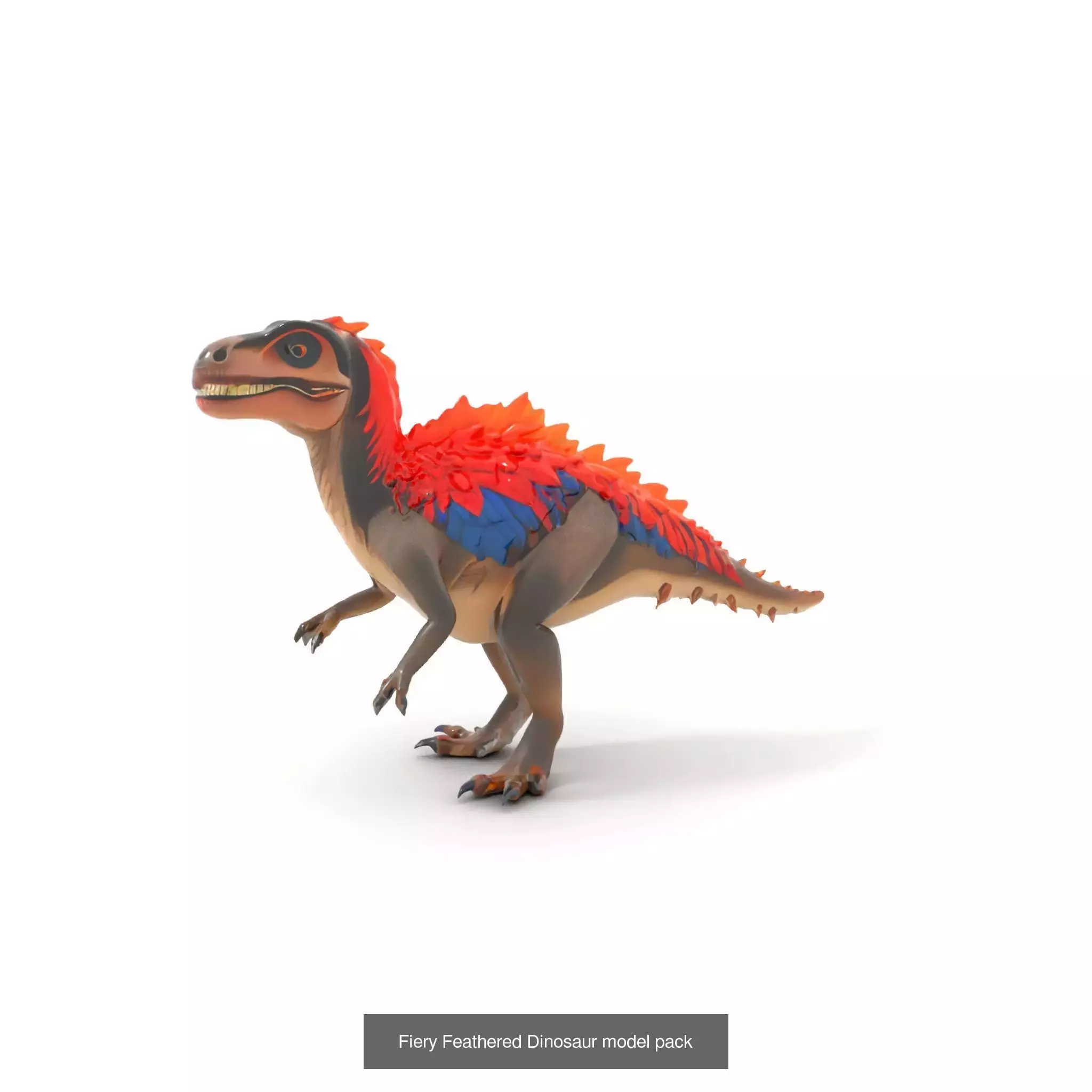 Feathered Dinosaurs Pack 3D Model Collection_21