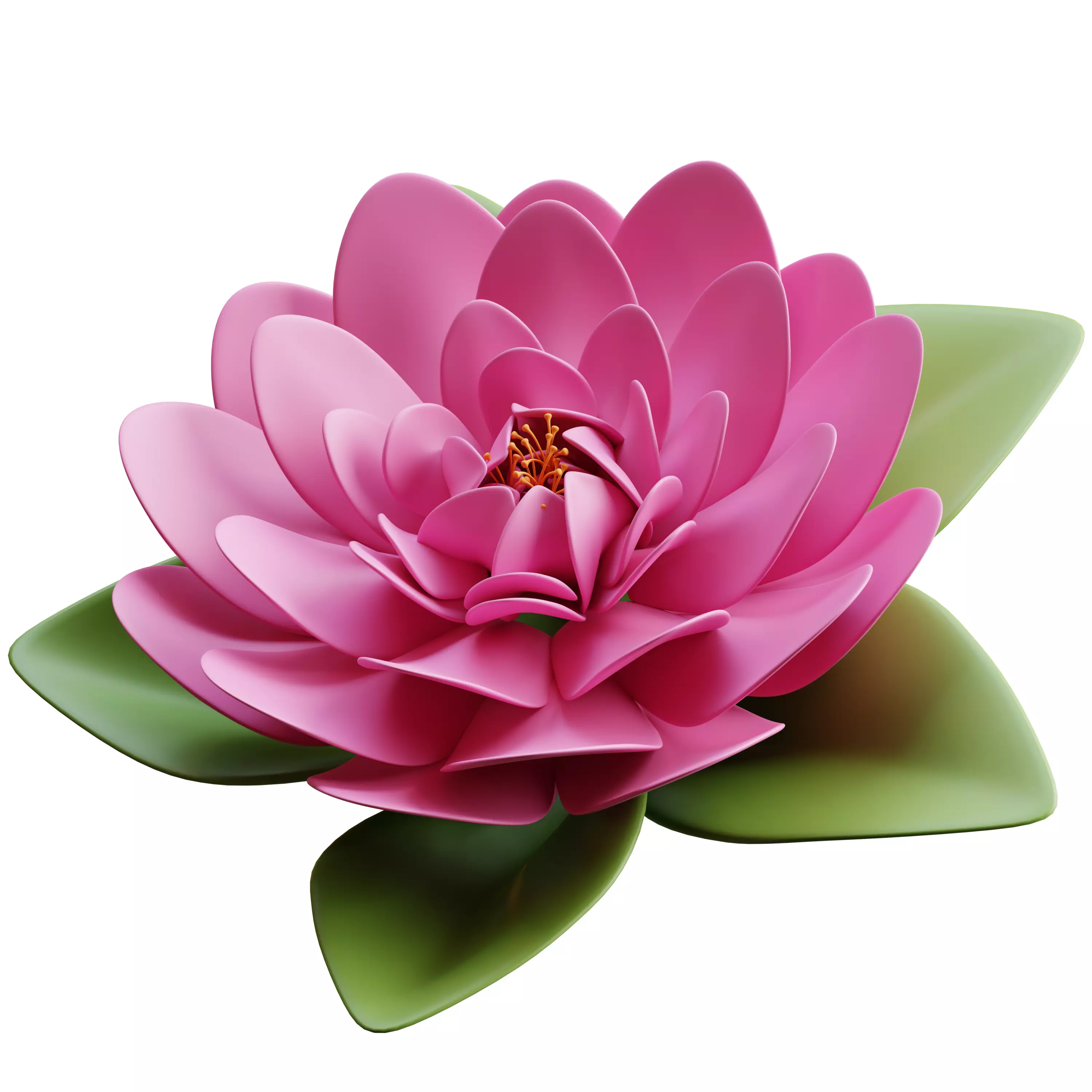 20 cartoon flower plant game ready Low poly 3D model 3D model_4