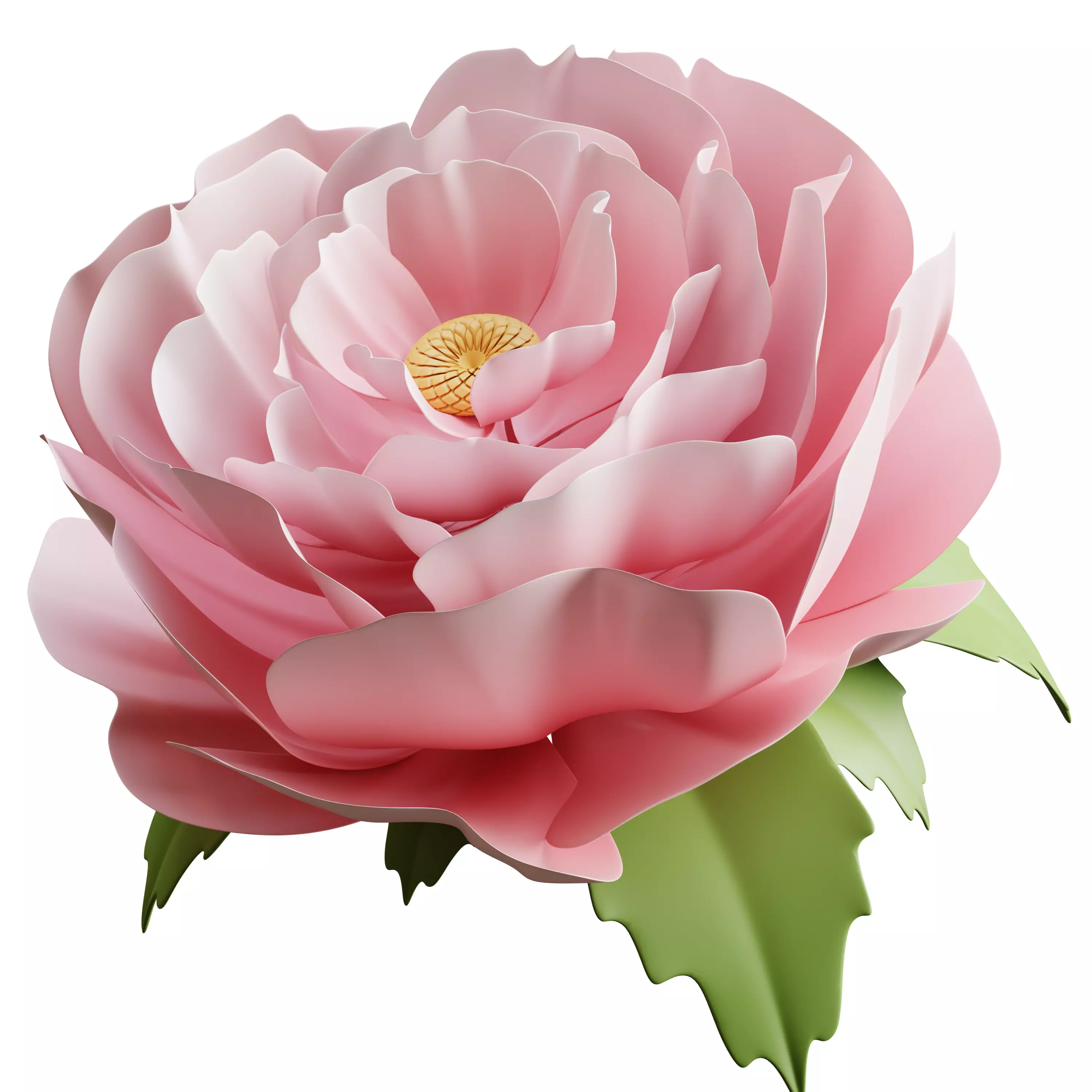 20 cartoon flower plant game ready Low poly 3D model 3D model_16