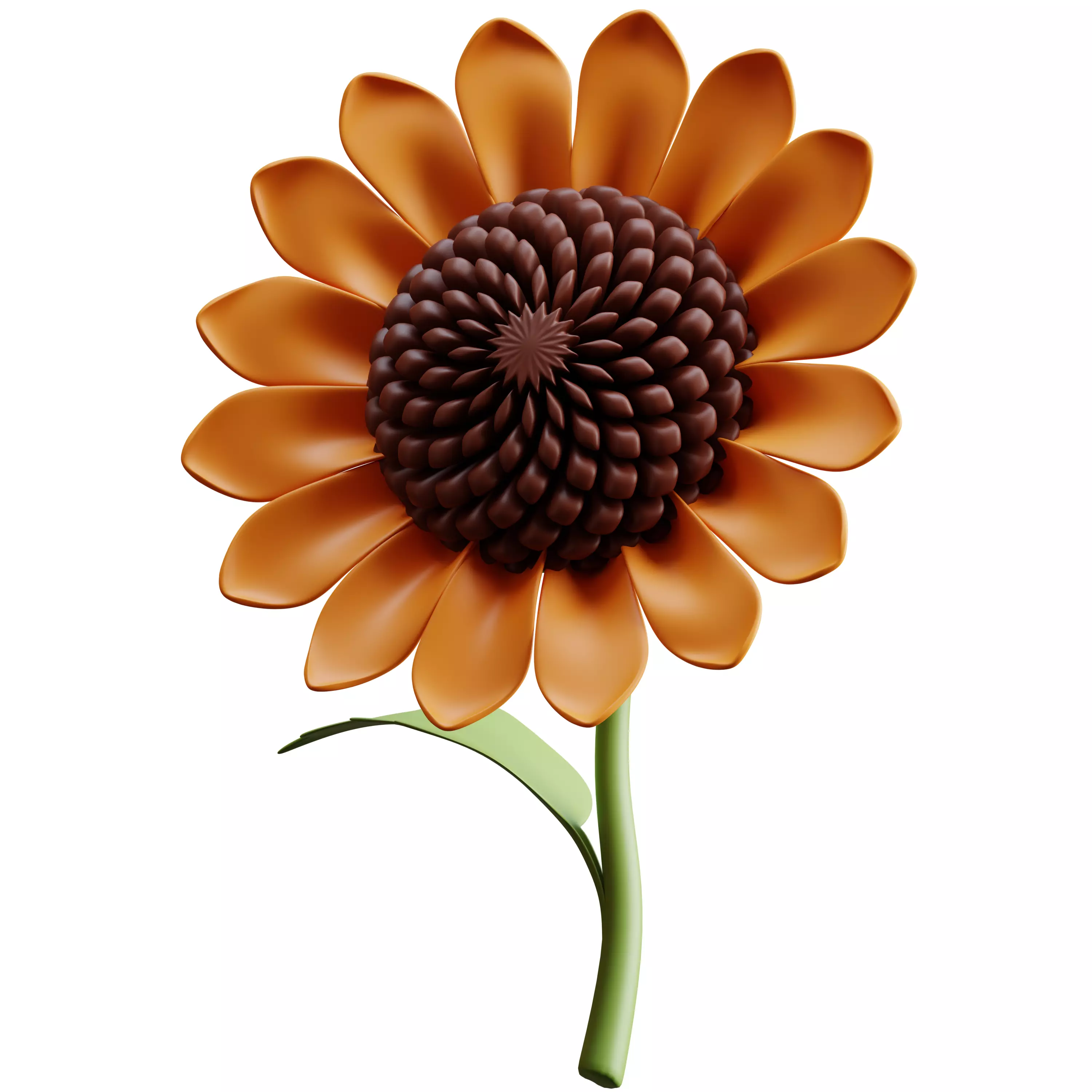 20 cartoon flower plant game ready Low poly 3D model 3D model_18