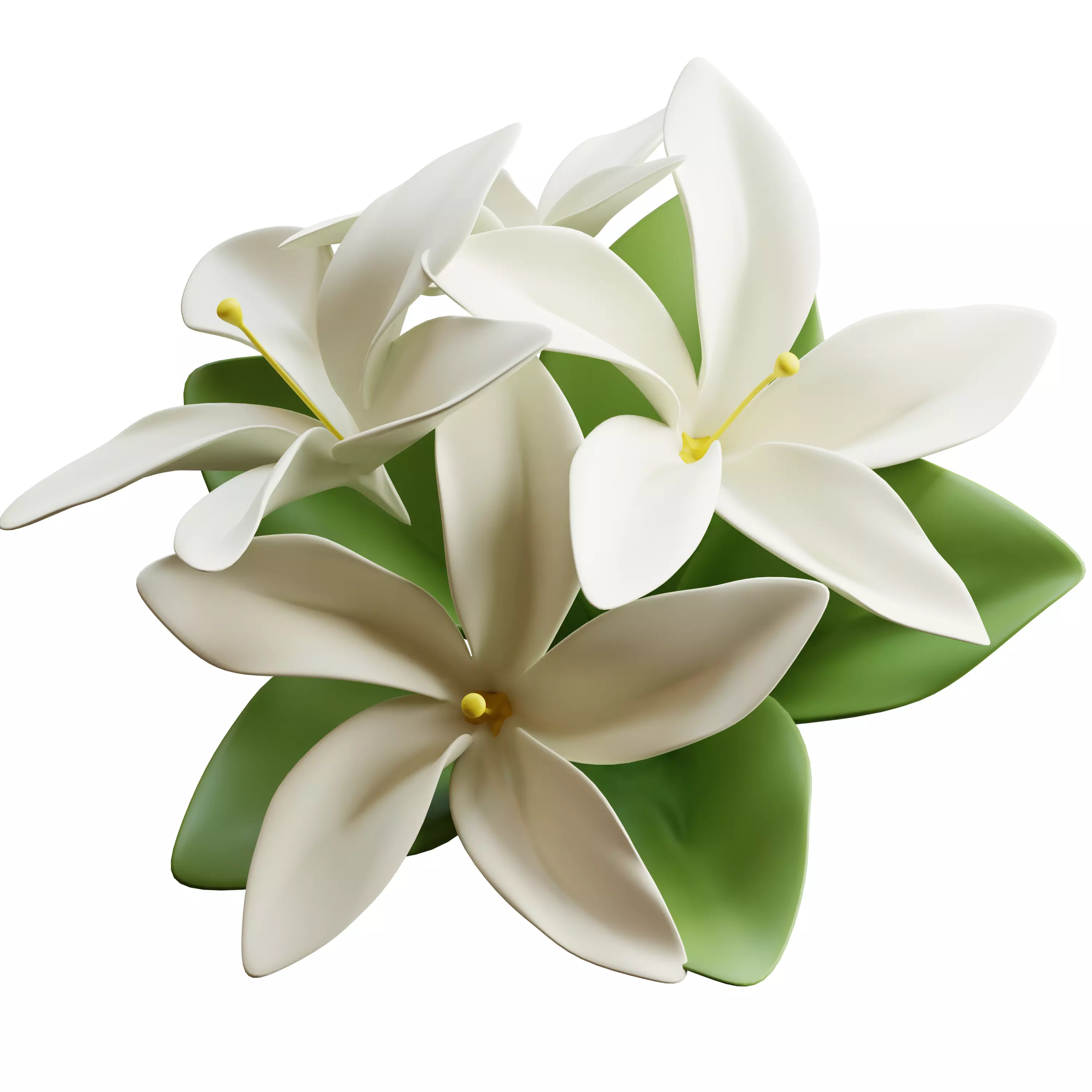 20 cartoon flower plant game ready Low poly 3D model 3D model_11