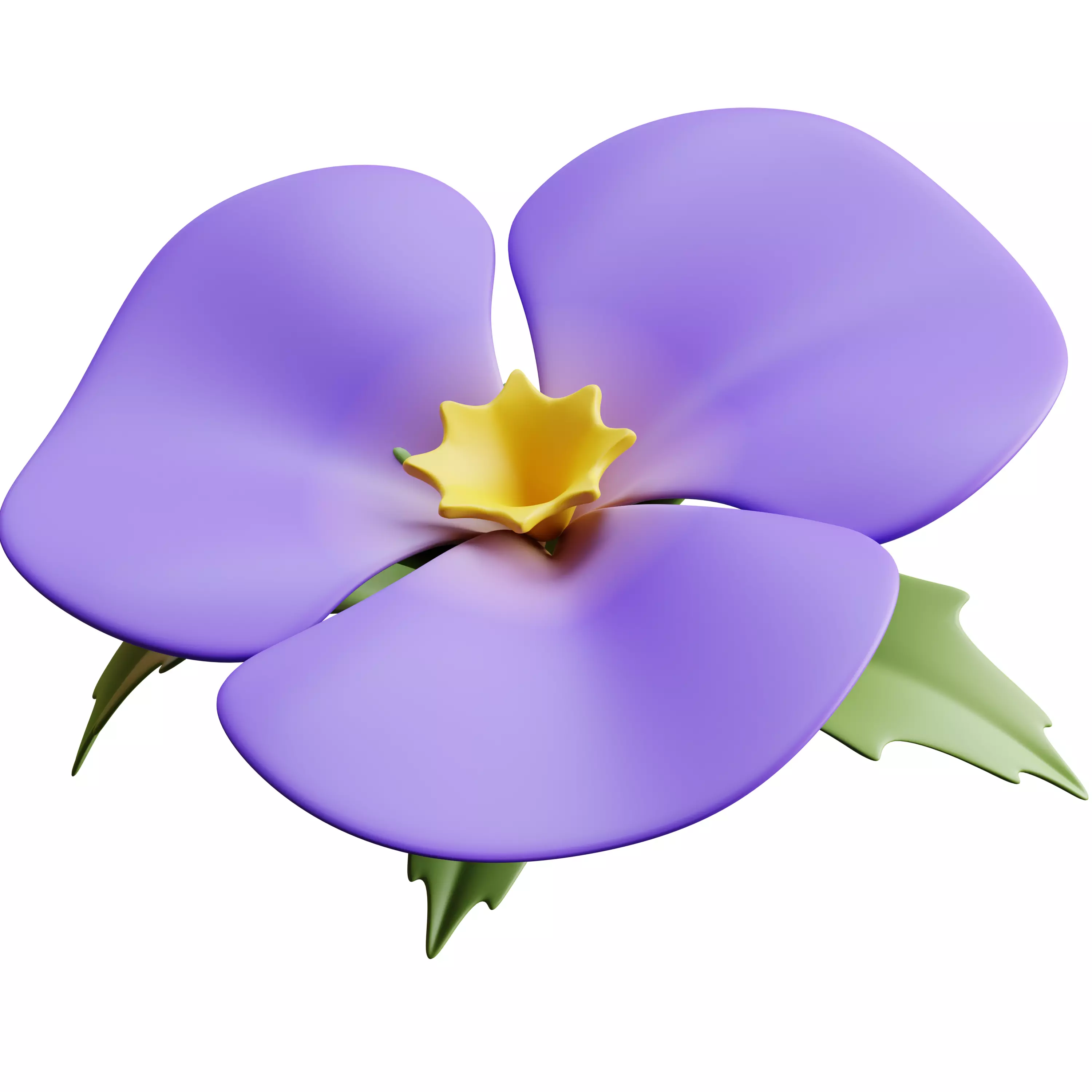 20 cartoon flower plant game ready Low poly 3D model 3D model_21