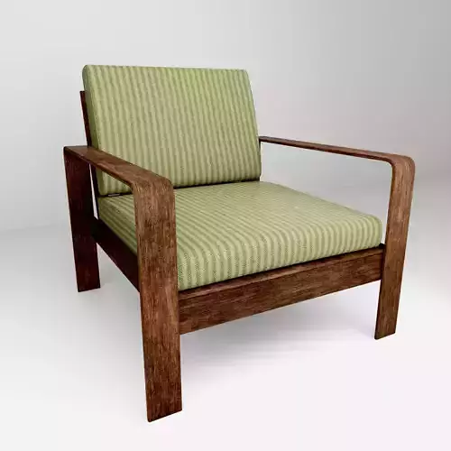 Modern Wooden Armchair 