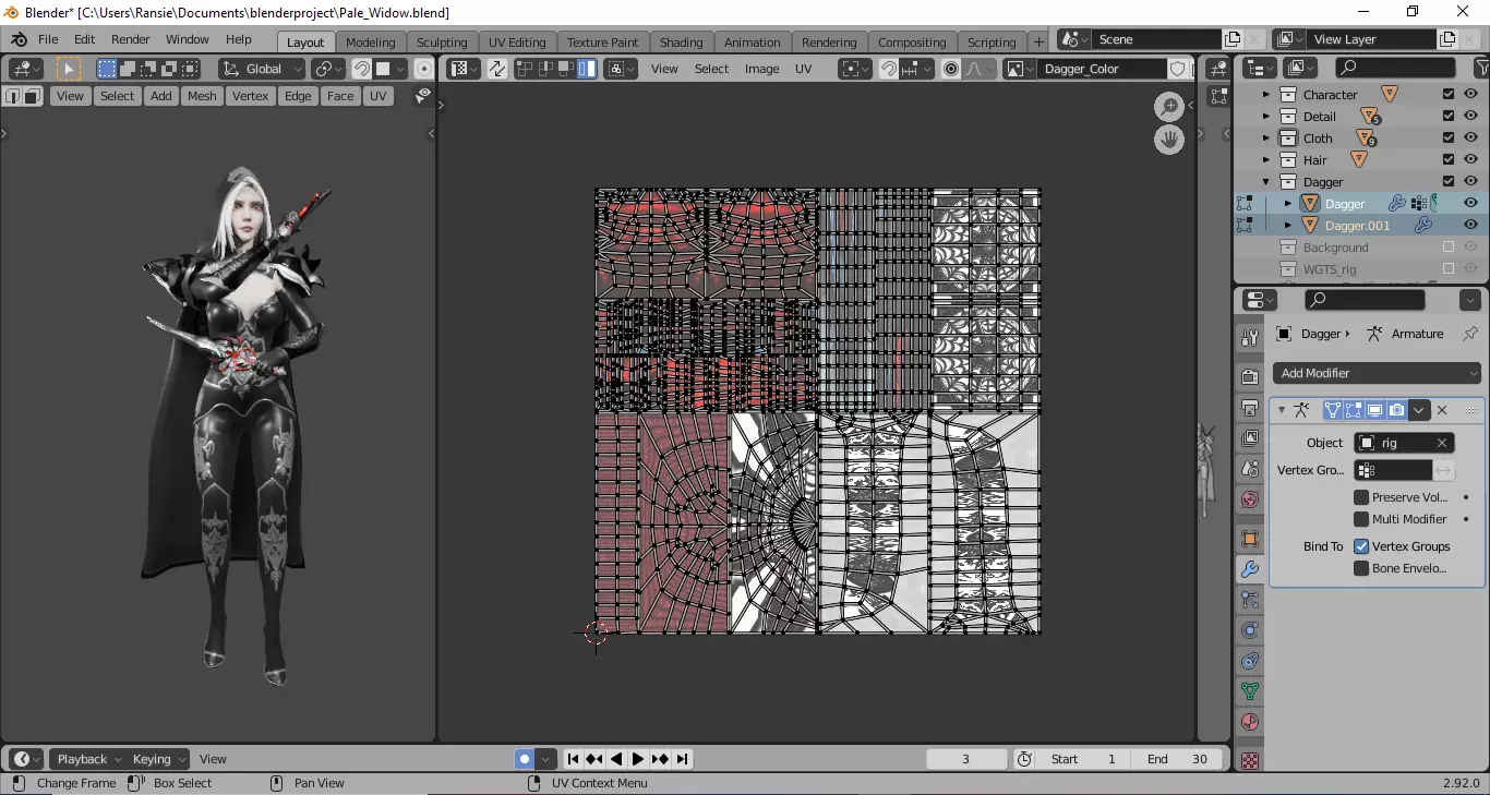 Fantasy Spider Boss Enemy NPC Game Ready Unity with Animations Low-poly 3D model_12