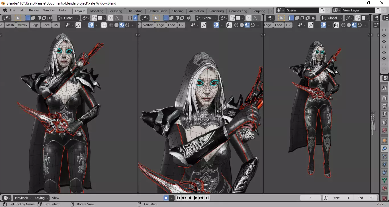Fantasy Spider Boss Enemy NPC Game Ready Unity with Animations Low-poly 3D model_6