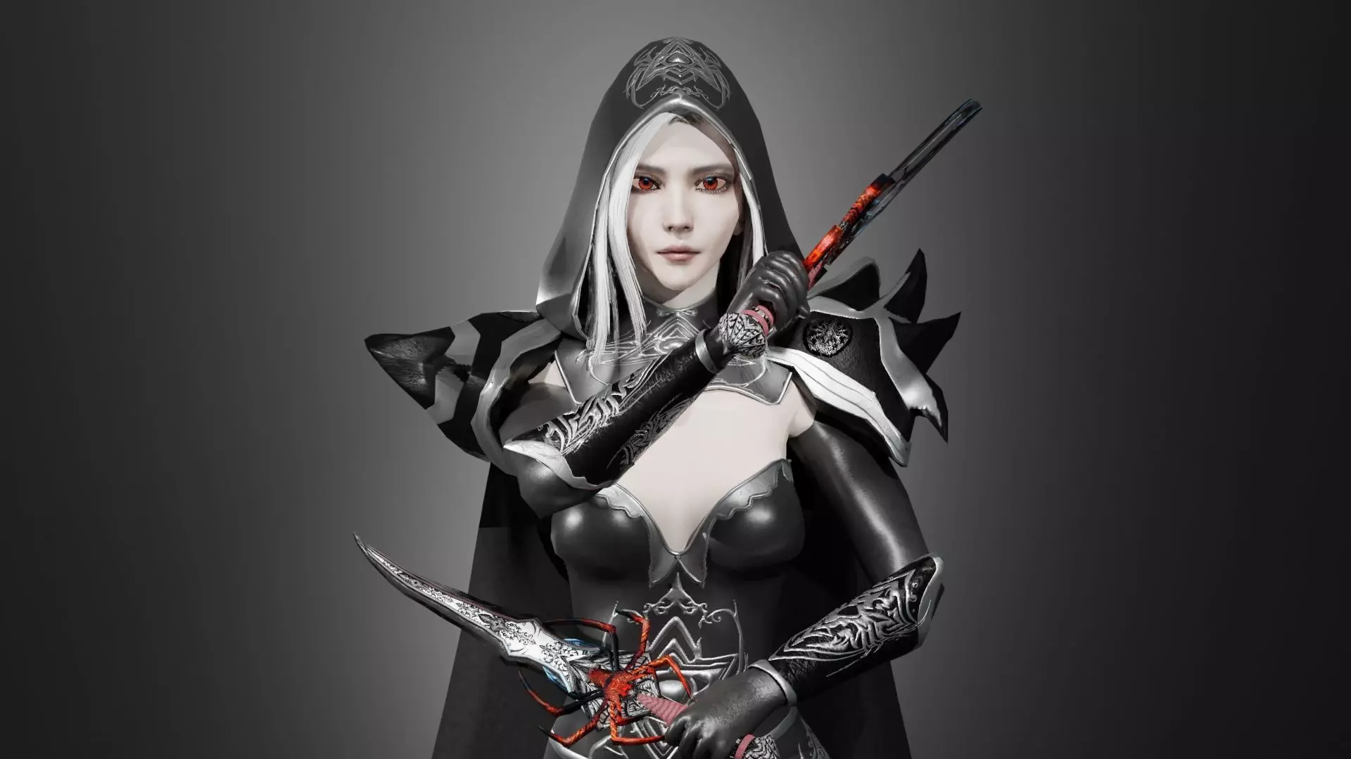 Fantasy Spider Boss Enemy NPC Game Ready Unity with Animations Low-poly 3D model_0