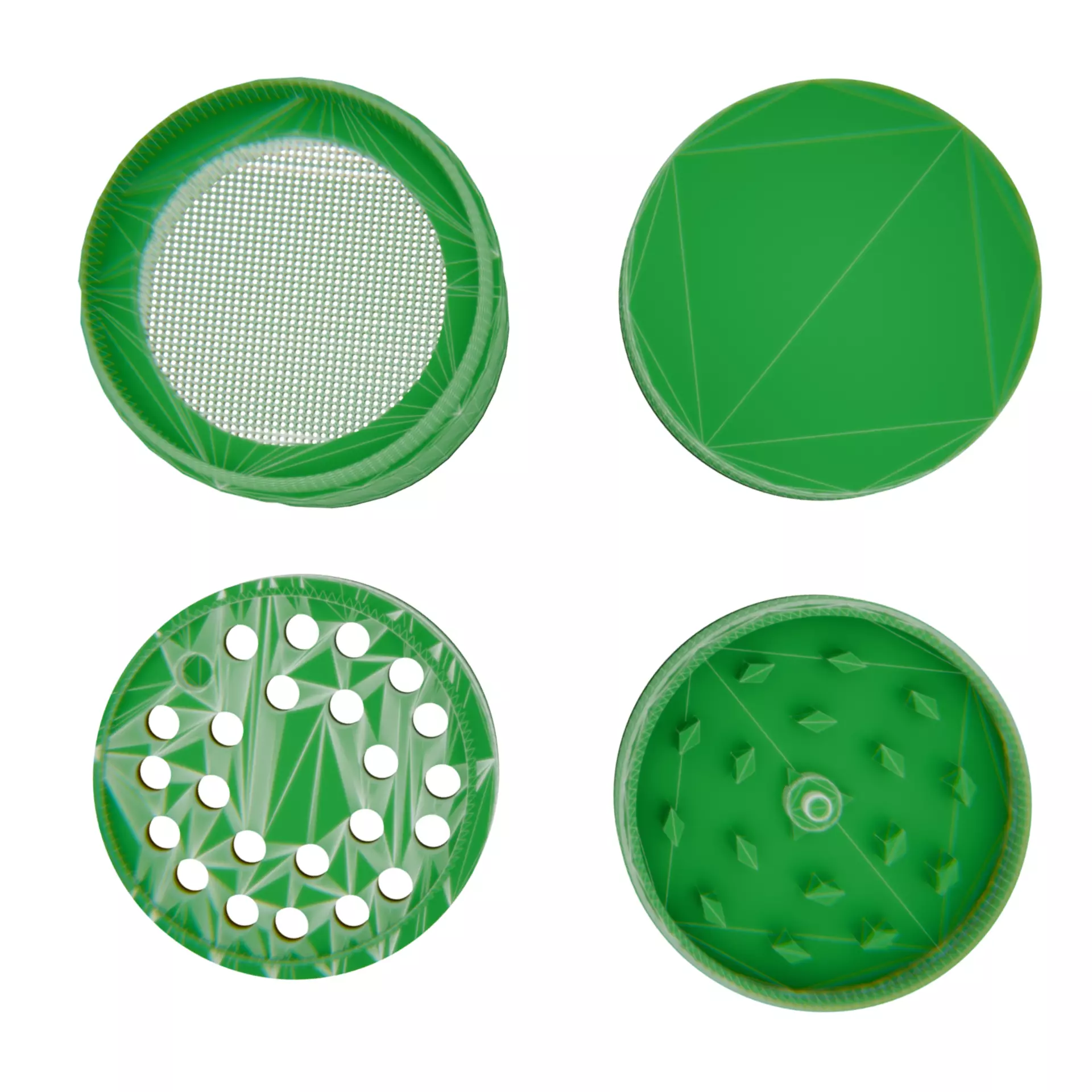 Herb Grinder 3D Model 3D model_8