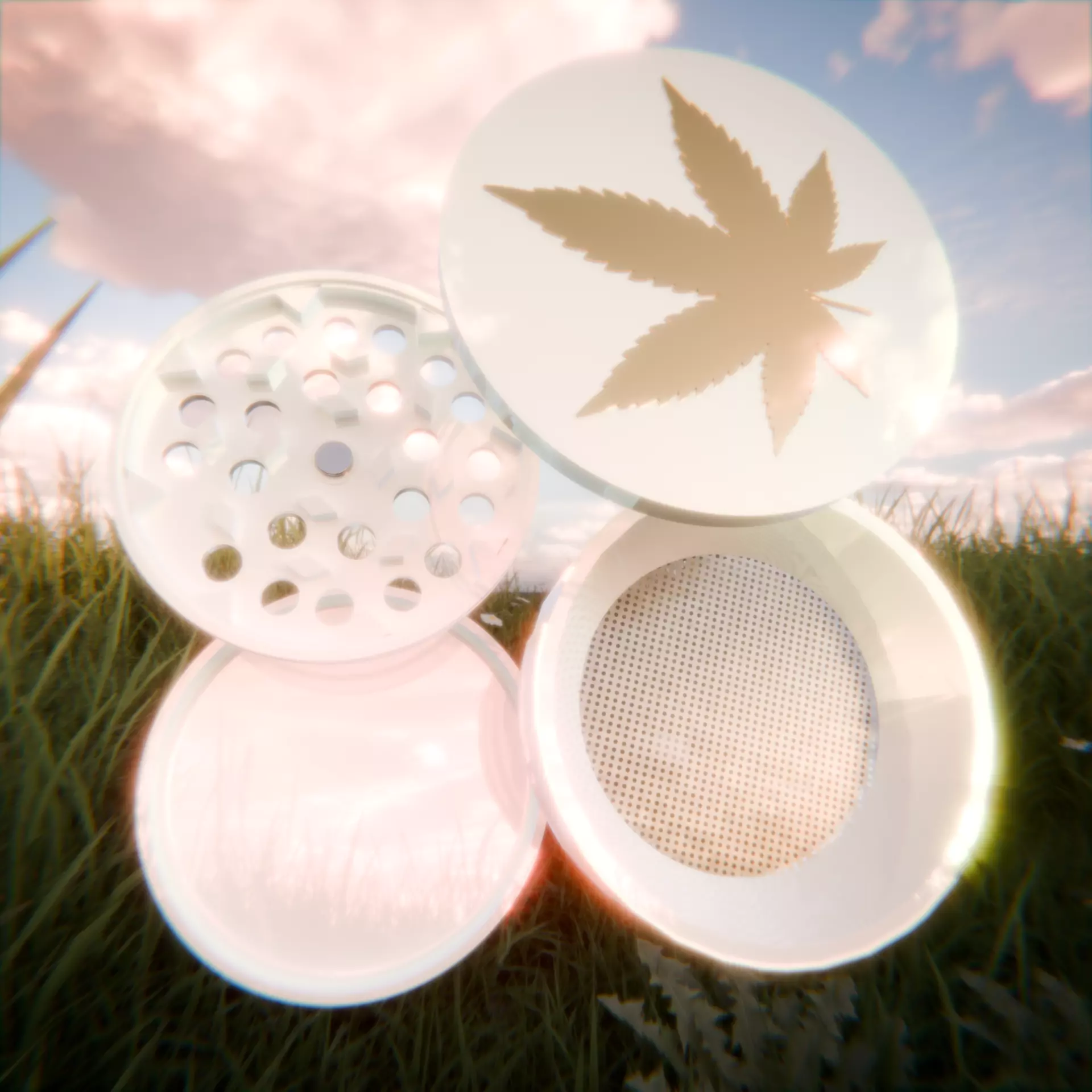 Herb Grinder 3D Model 3D model_2