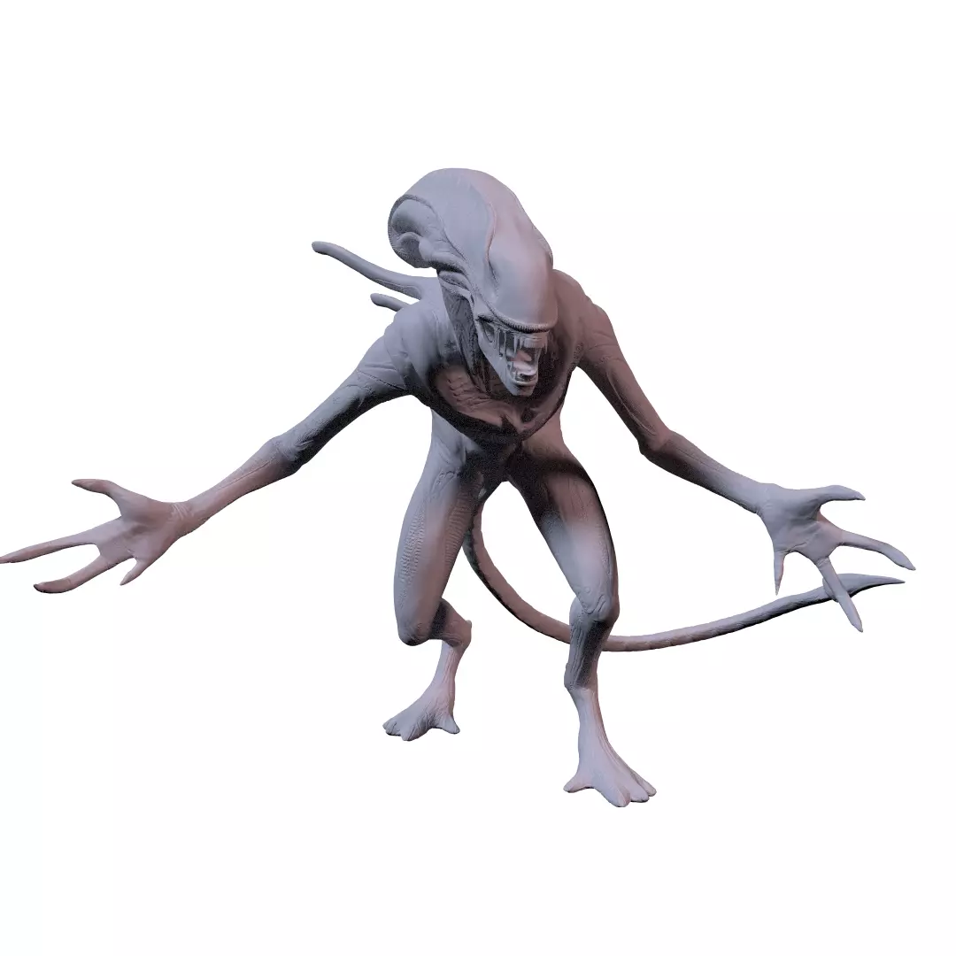 alien warrior 3dprint 3D print model
