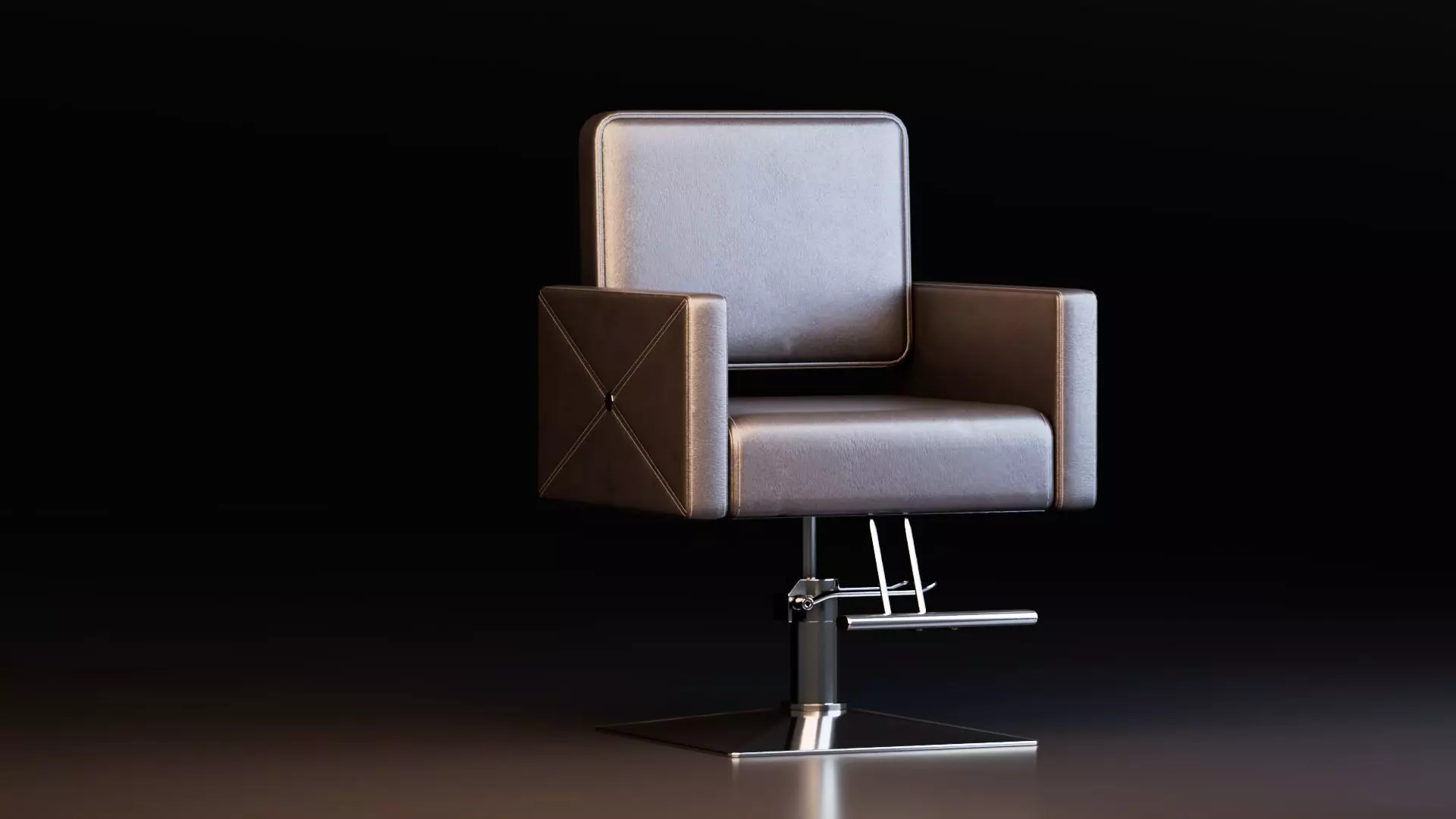 Barber Chair 3D model_1