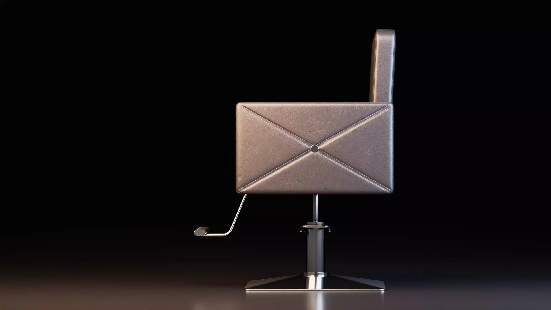 Barber Chair 3D model_3