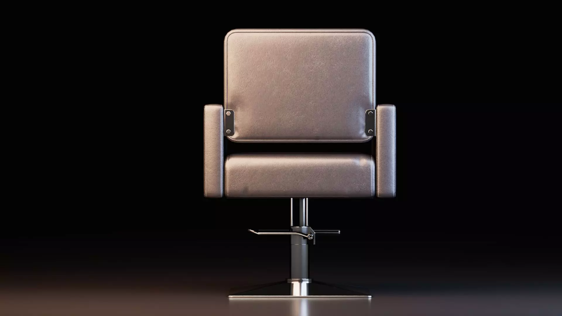 Barber Chair 3D model_4