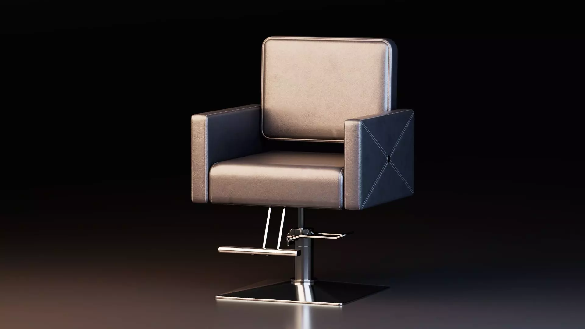 Barber Chair 3D model_0