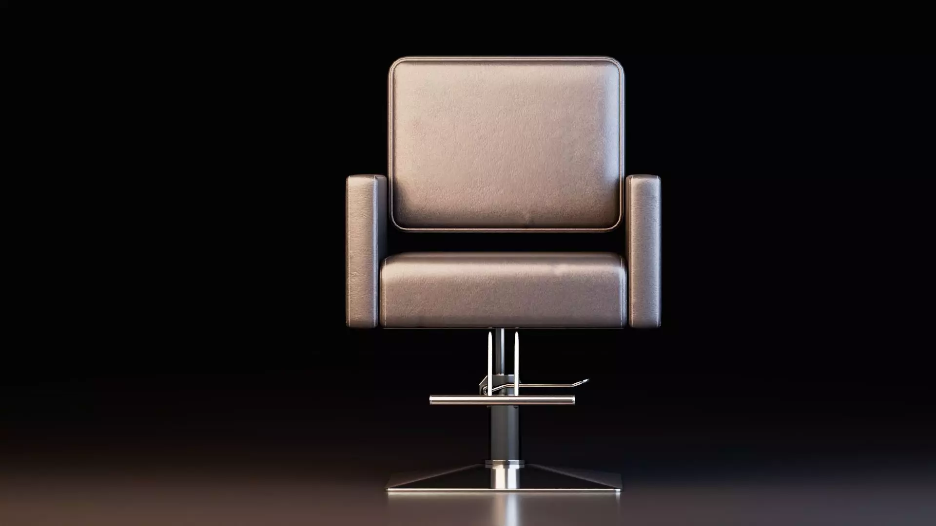 Barber Chair 3D model_2