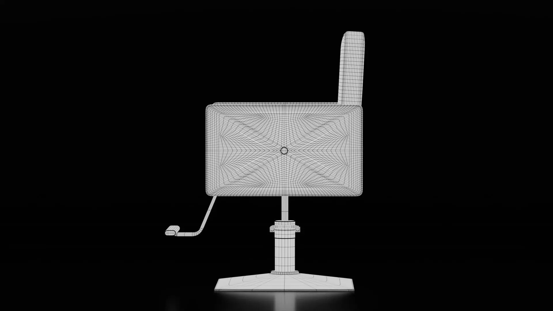 Barber Chair 3D model_7