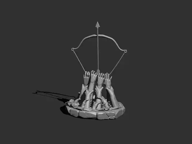 Hunt Showdown Fanart Trait Hundred Hands 3D Print 3D print model