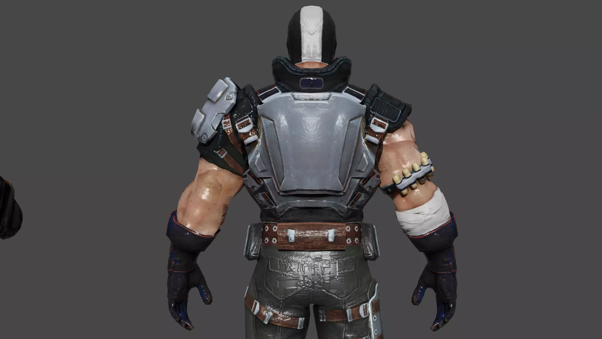 Crossbones  Low-poly 3D model_5