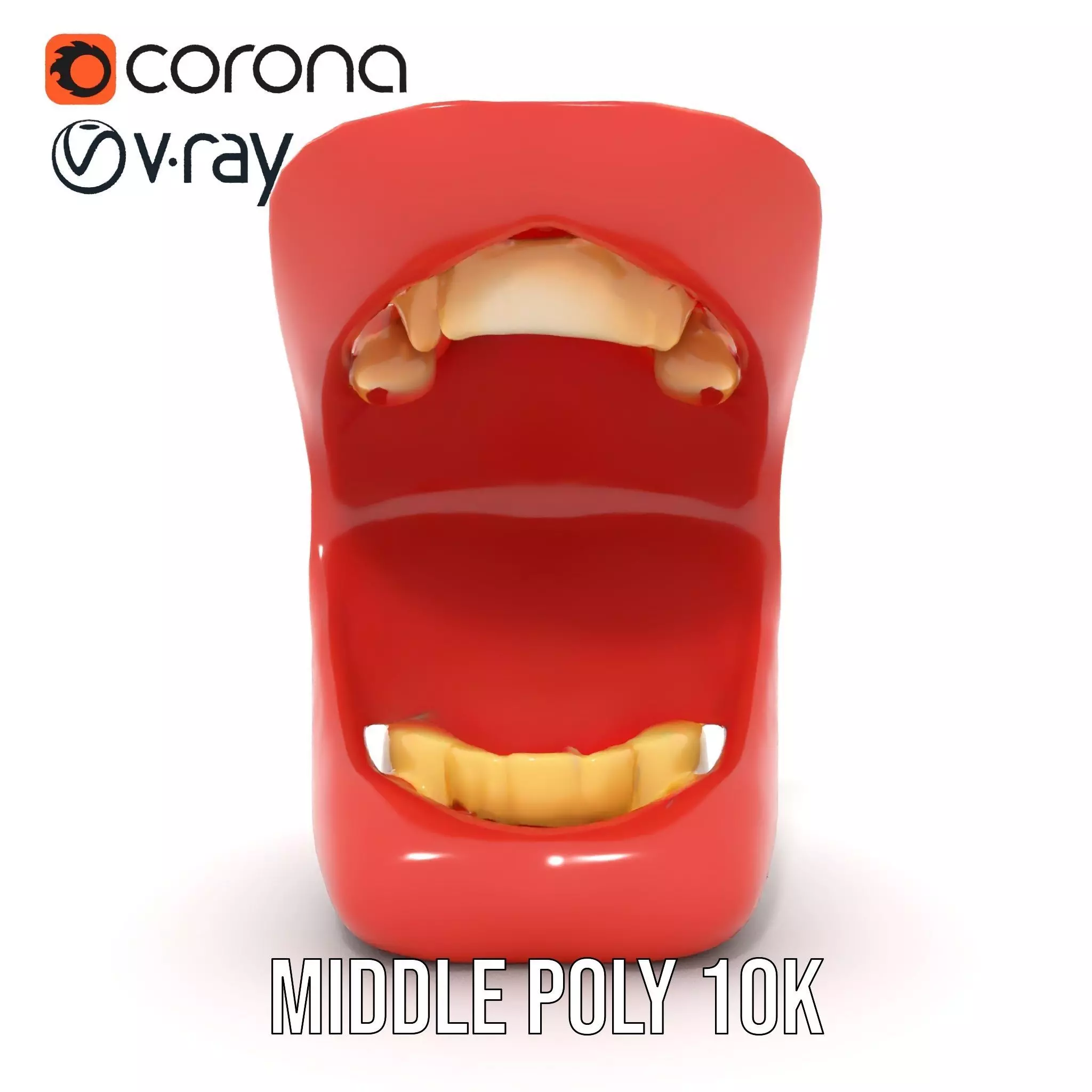 Realistic Mouth Expression model pack Low-poly 3D model_6