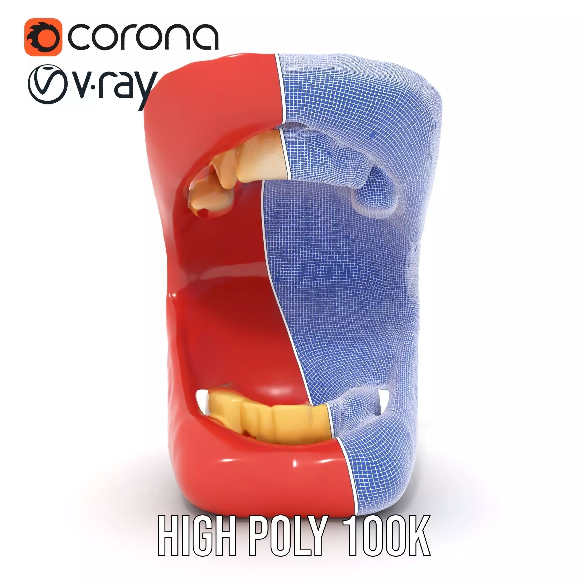 Realistic Mouth Expression model pack Low-poly 3D model_33