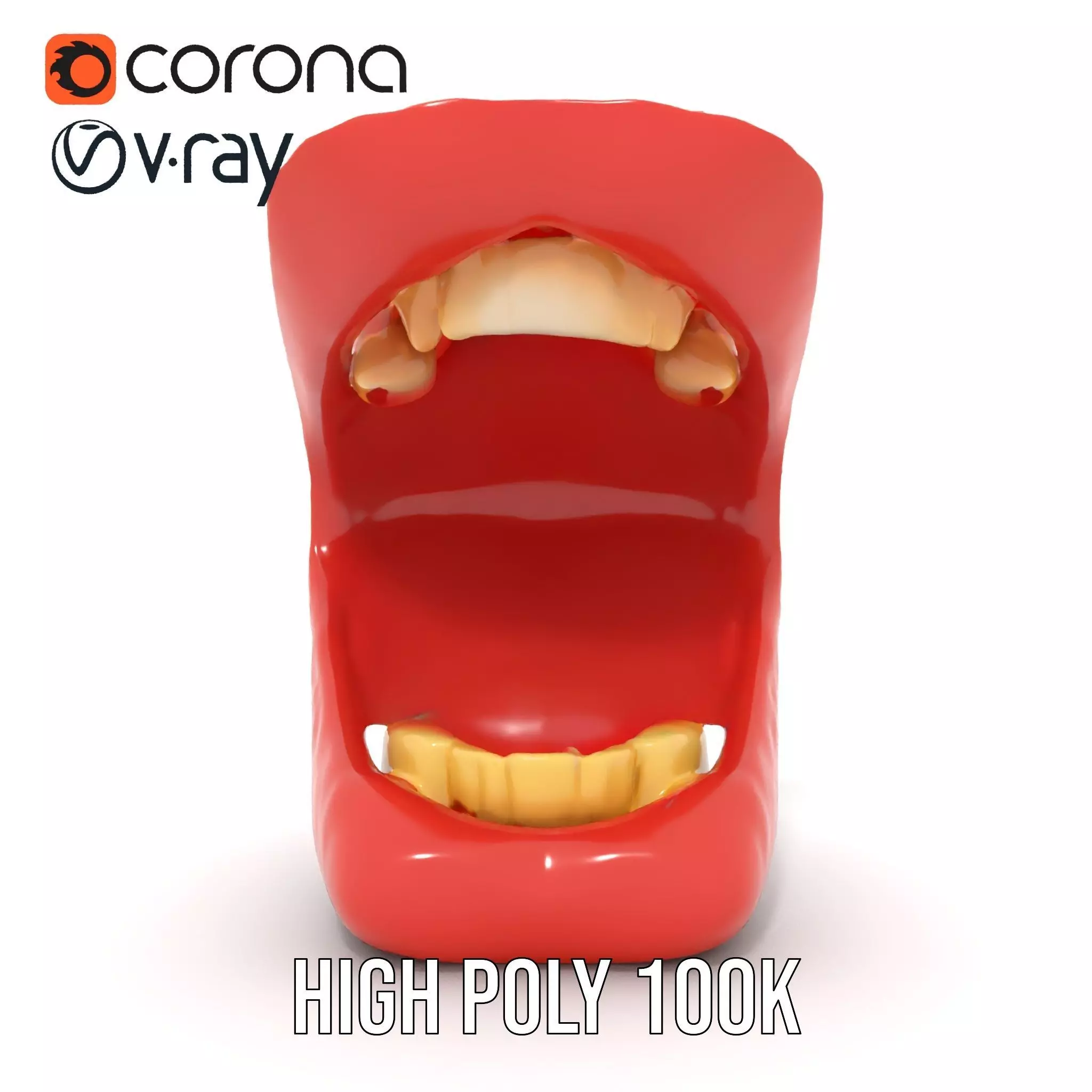 Realistic Mouth Expression model pack Low-poly 3D model_32