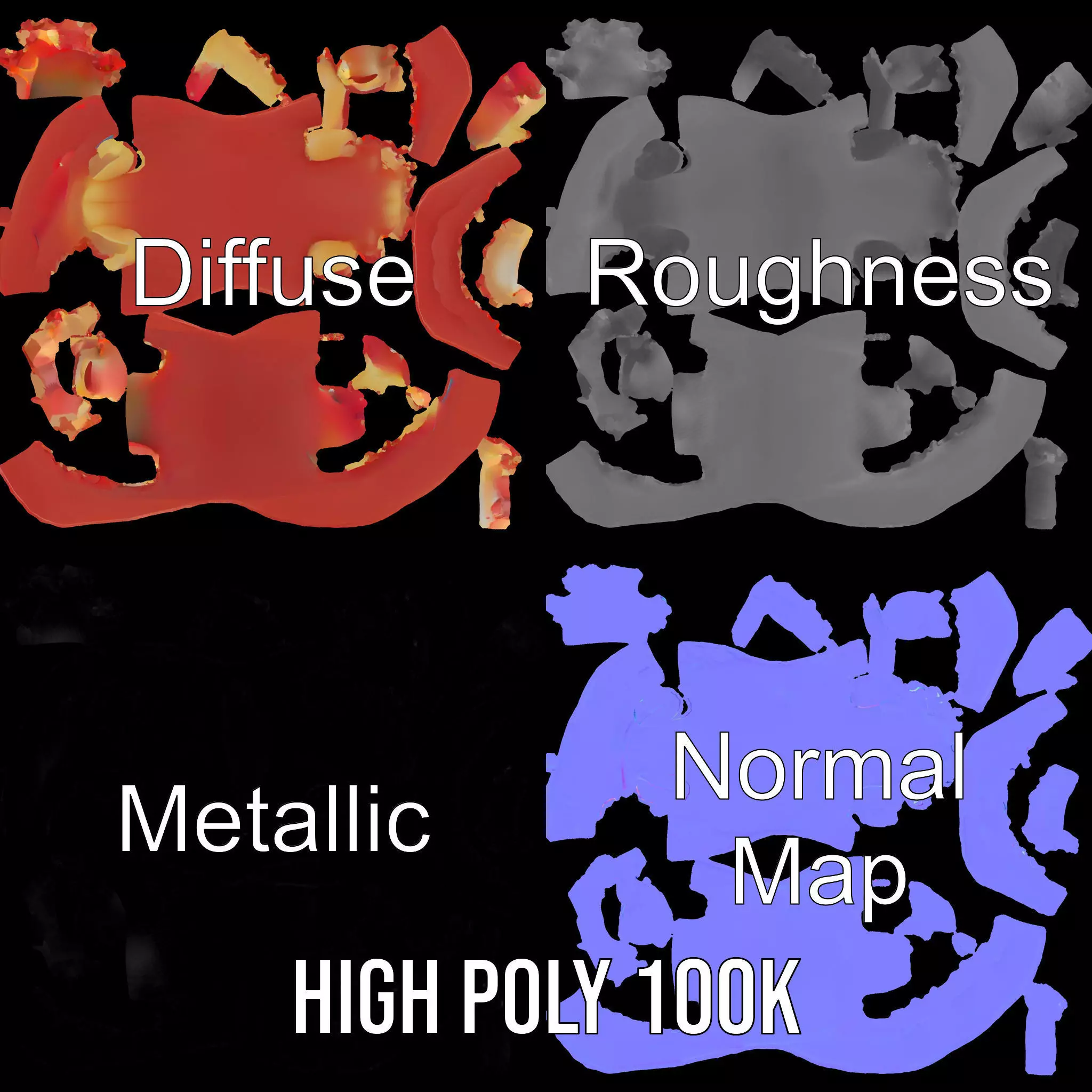 Realistic Mouth Expression model pack Low-poly 3D model_3