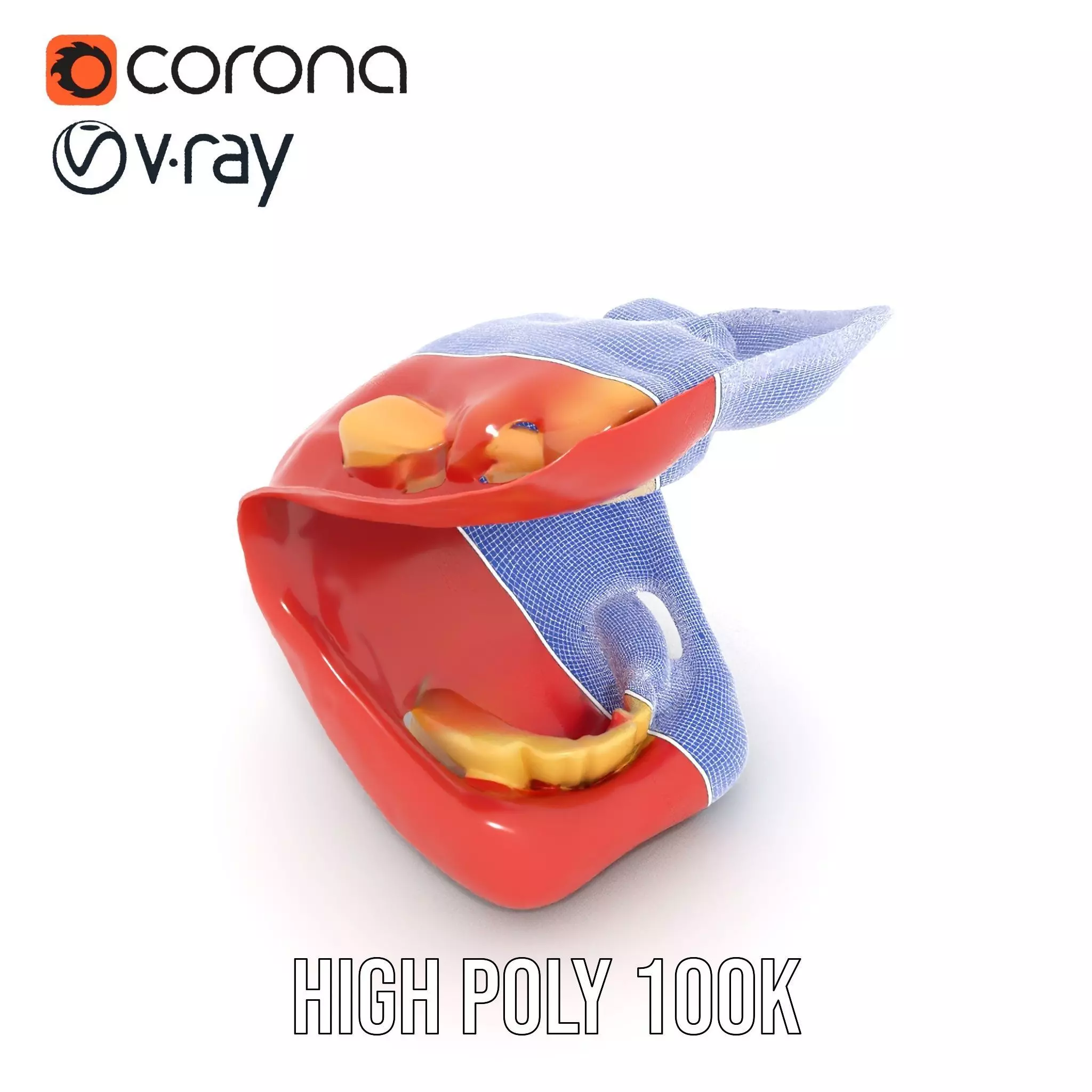 Realistic Mouth Expression model pack Low-poly 3D model_26