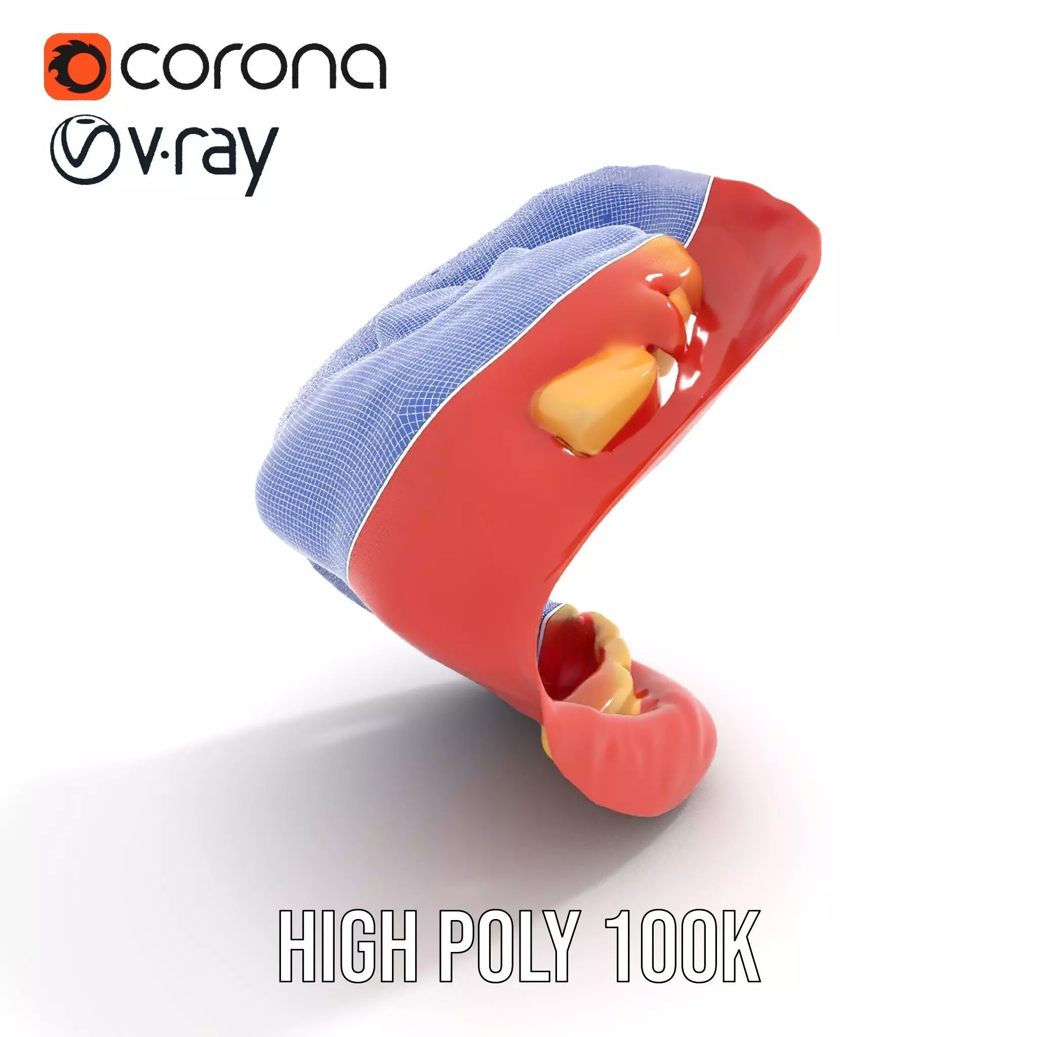 Realistic Mouth Expression model pack Low-poly 3D model_34