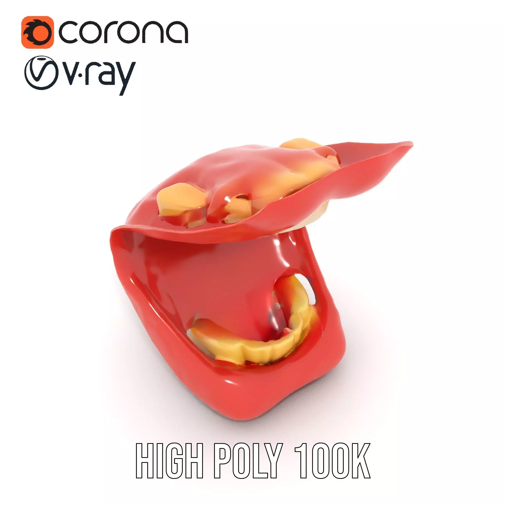 Realistic Mouth Expression model pack Low-poly 3D model_15