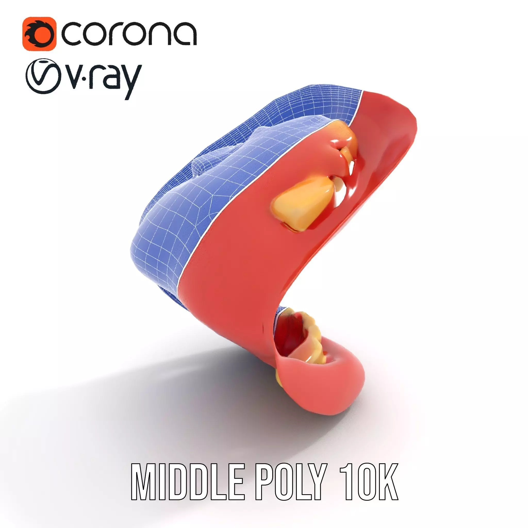 Realistic Mouth Expression model pack Low-poly 3D model_13