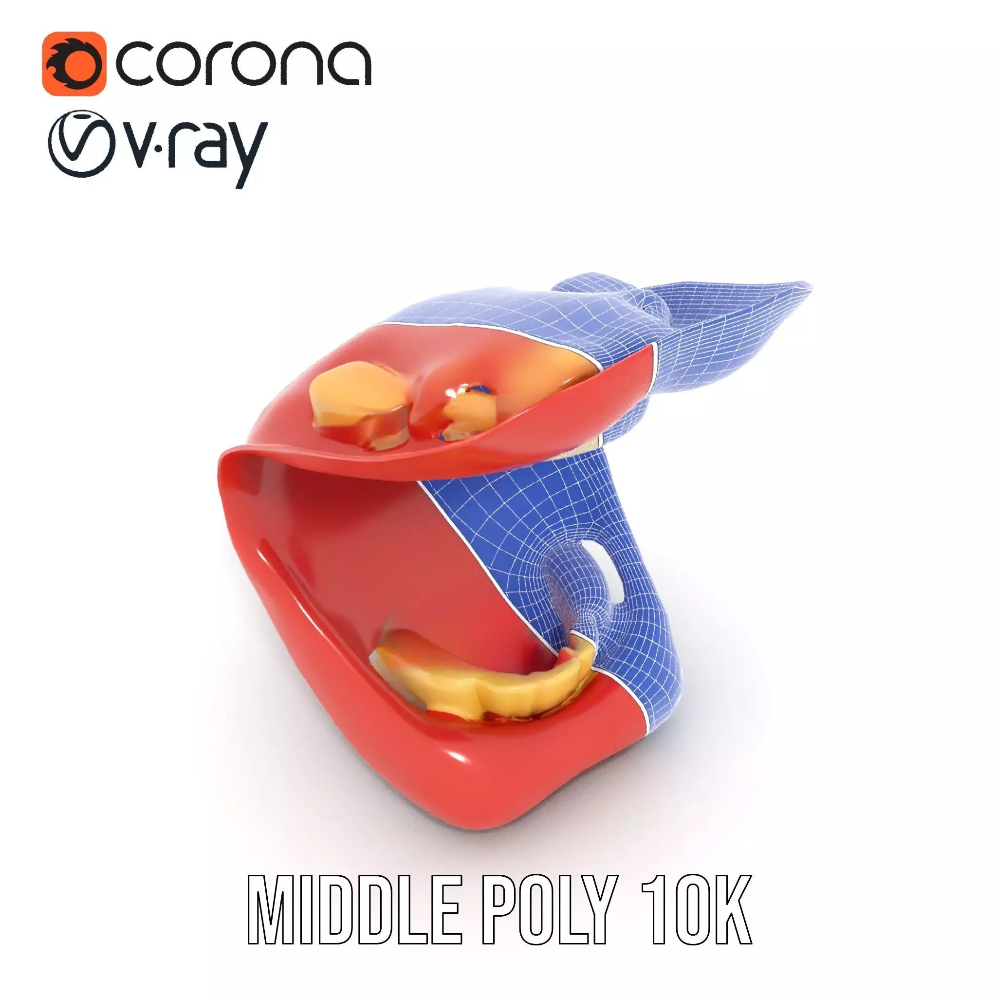 Realistic Mouth Expression model pack Low-poly 3D model_27