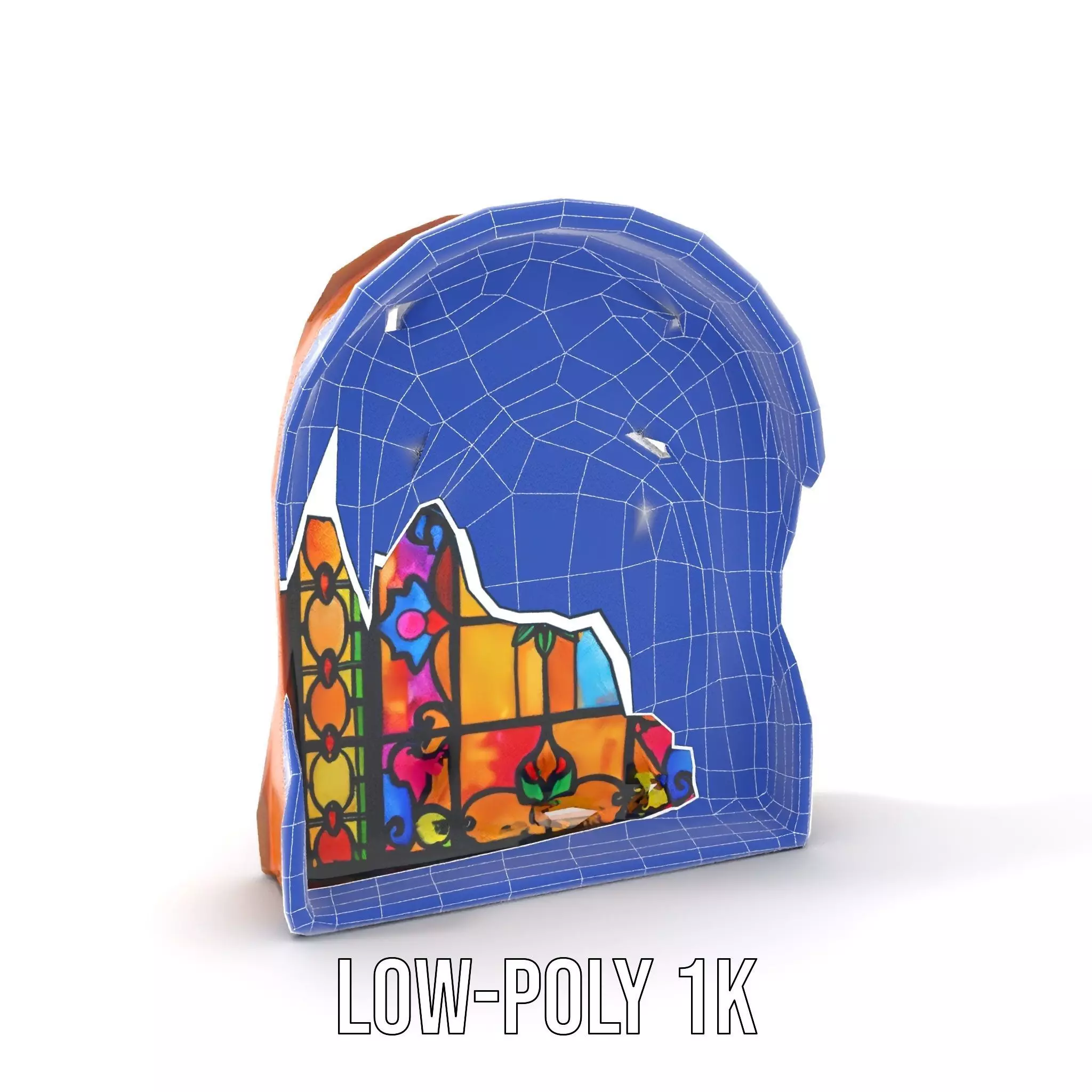 Vibrant Stained Glass Window model pack Low-poly 3D model_19