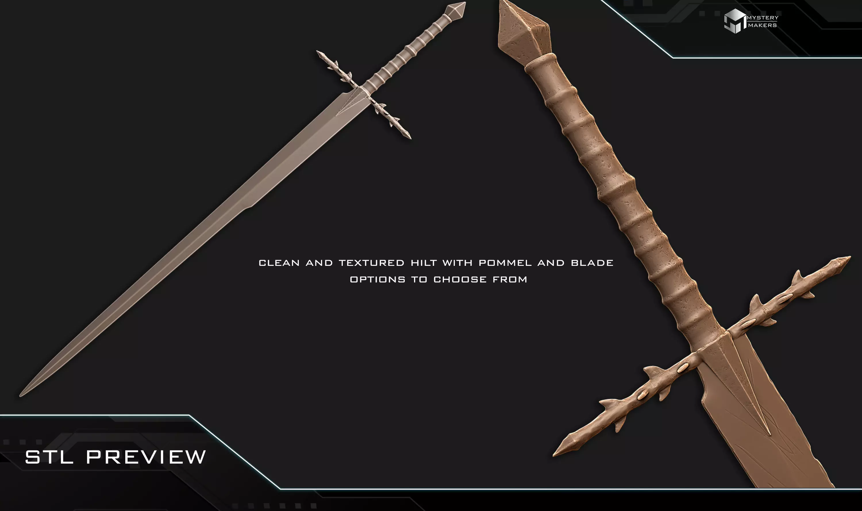 Ringwraith sword 3D print model_1