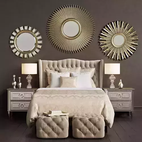 ZGallerie Jameson Bed  - Bedroom set 3D model