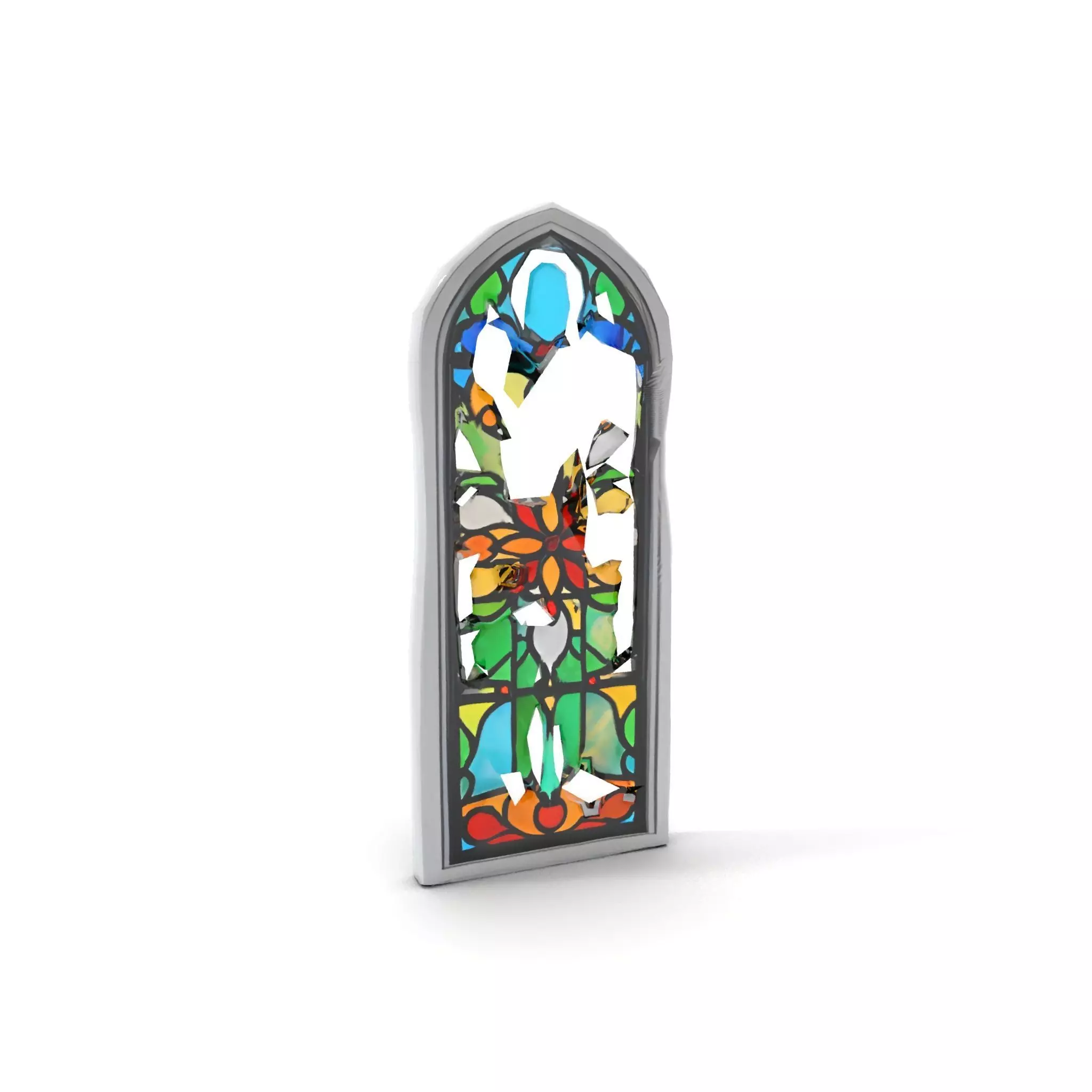 Colorful Stained Glass Window model pack Low-poly 3D model_7
