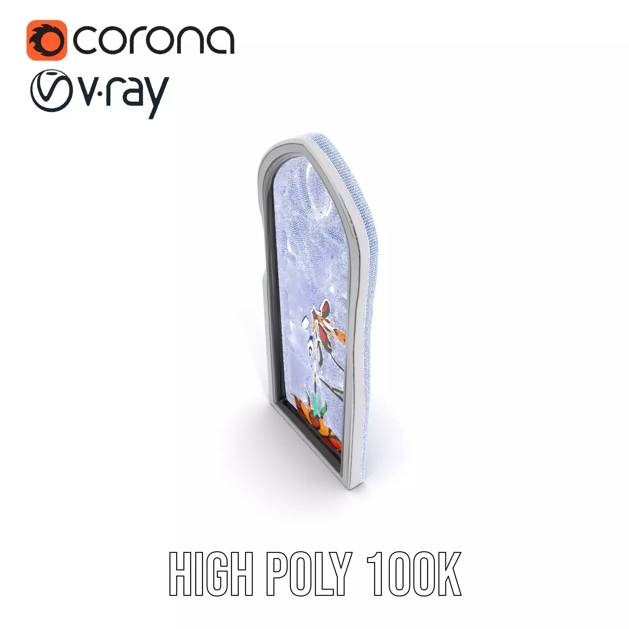 Colorful Stained Glass Window model pack Low-poly 3D model_32