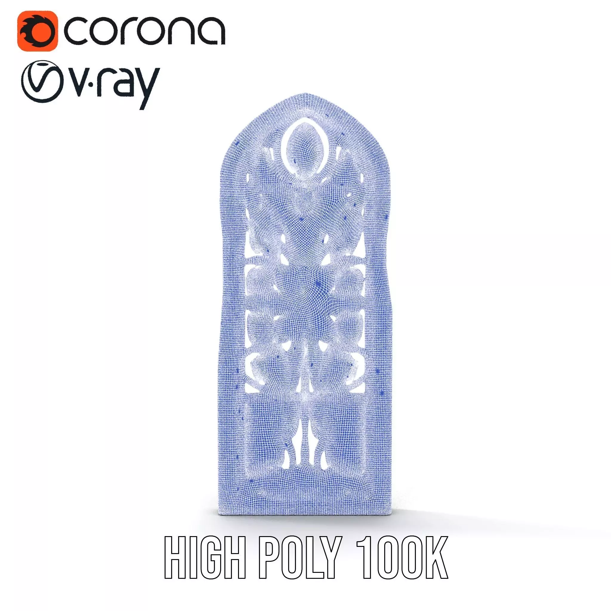 Colorful Stained Glass Window model pack Low-poly 3D model_28