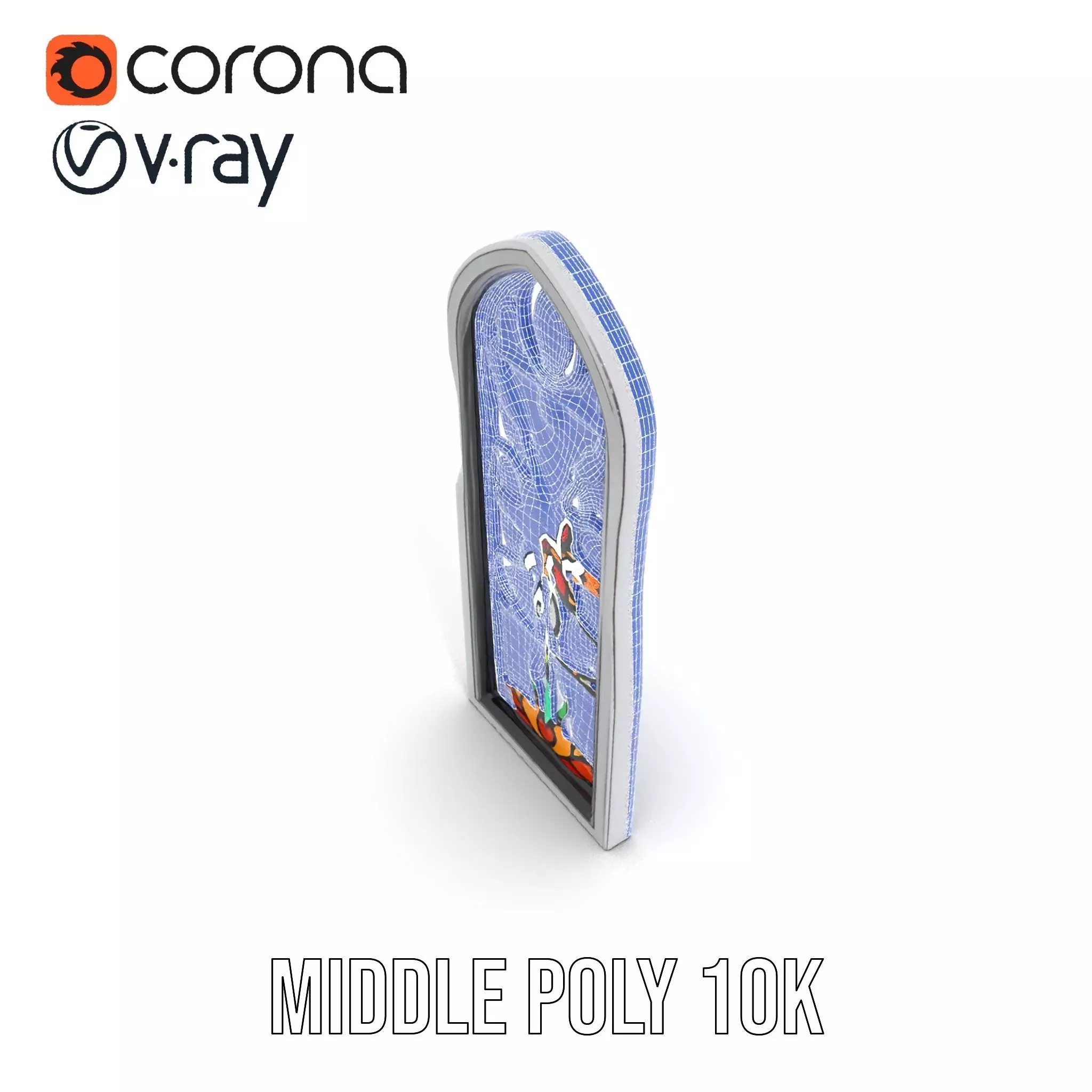 Colorful Stained Glass Window model pack Low-poly 3D model_29