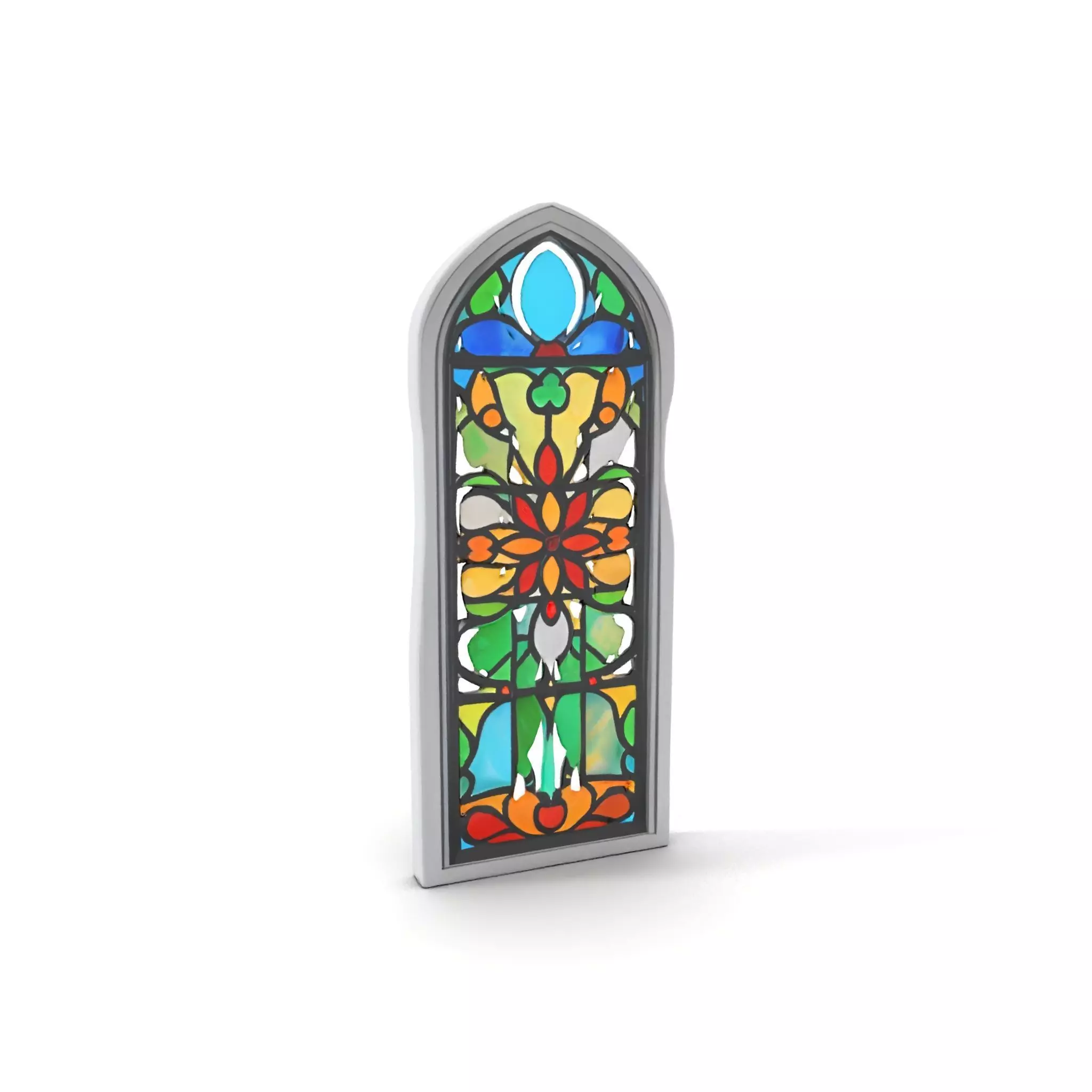 Colorful Stained Glass Window model pack Low-poly 3D model_5