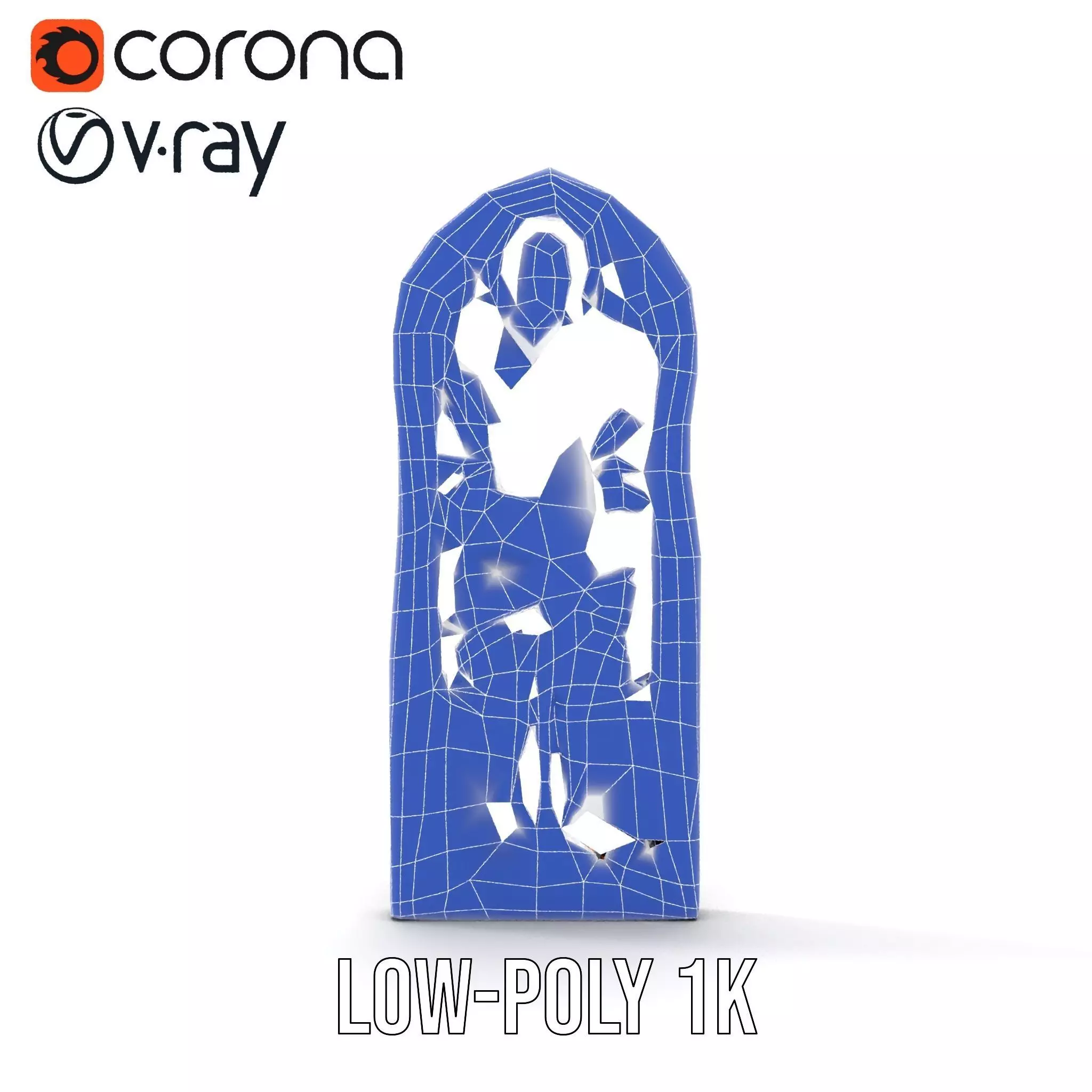 Colorful Stained Glass Window model pack Low-poly 3D model_16