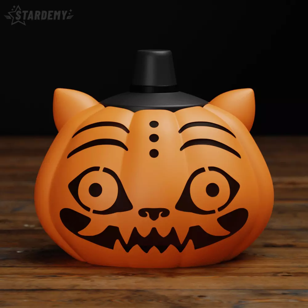 Derpy Pumpkin Tiger Kpop Demon Hunters Halloween 3D print model_5