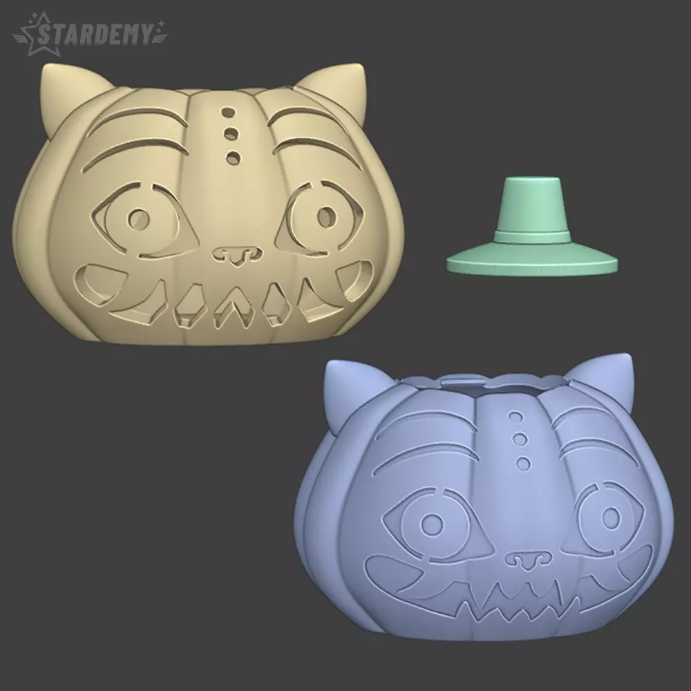 Derpy Pumpkin Tiger Kpop Demon Hunters Halloween 3D print model_9