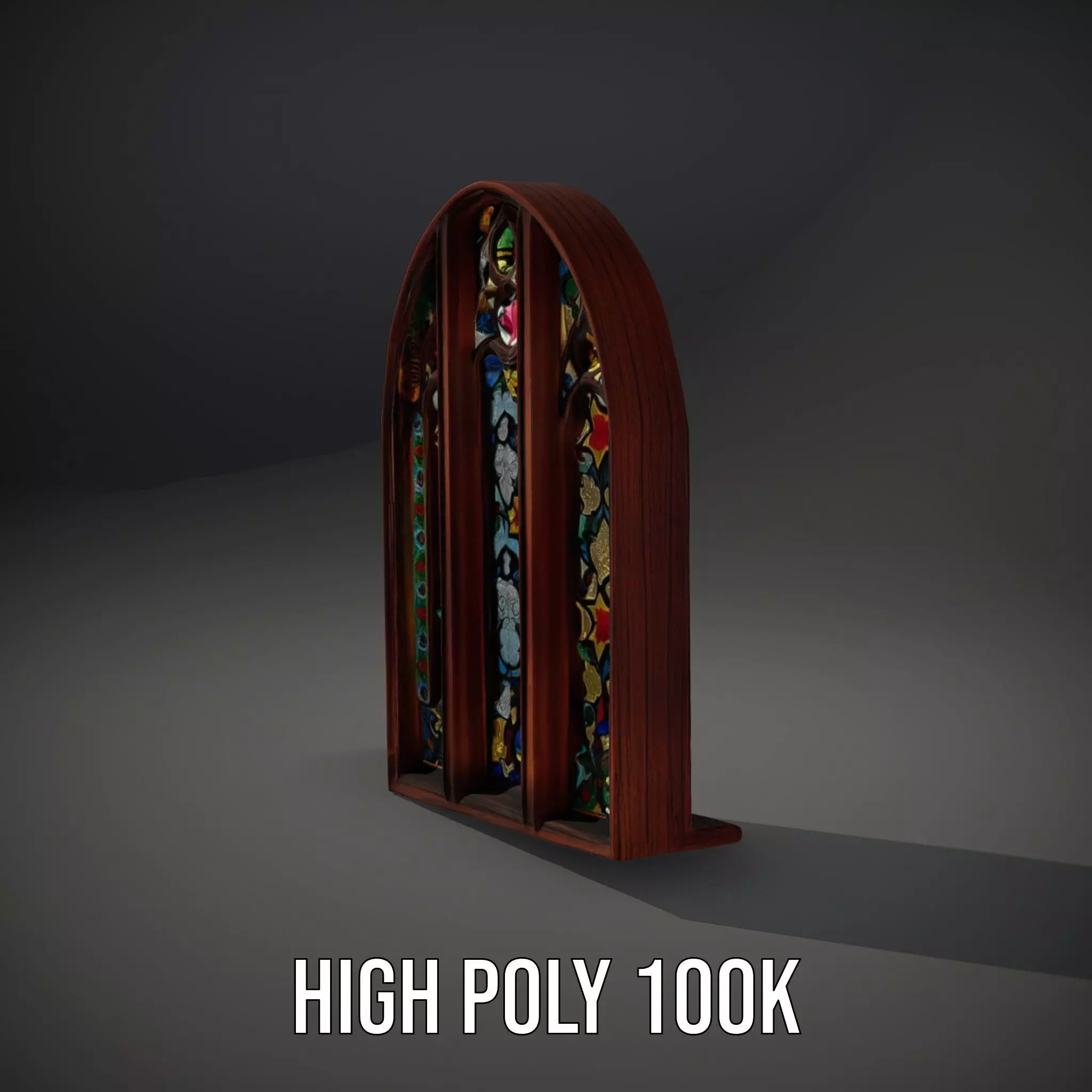 Gothic Stained Glass Window model pack Low-poly 3D model_9