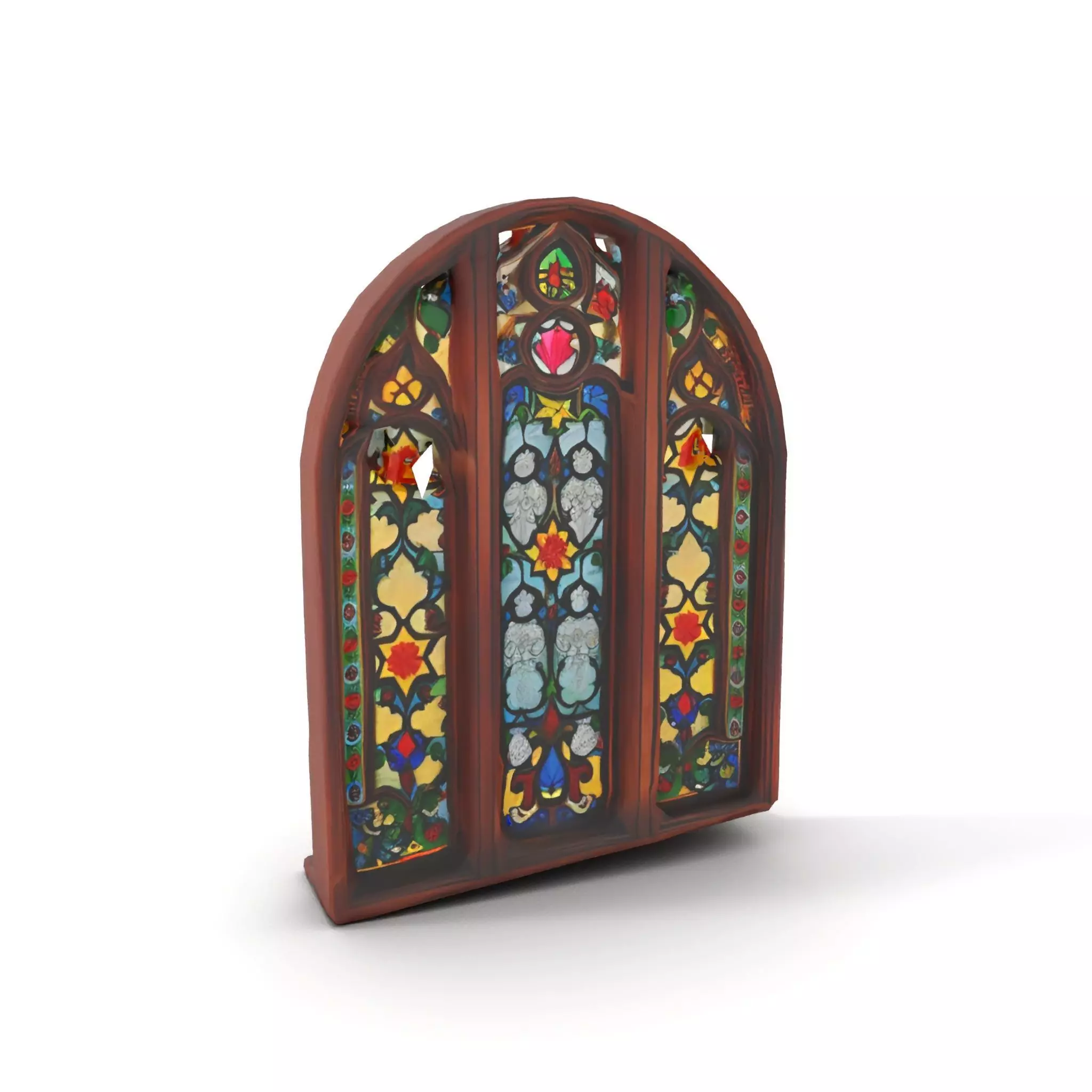 Gothic Stained Glass Window model pack Low-poly 3D model_11